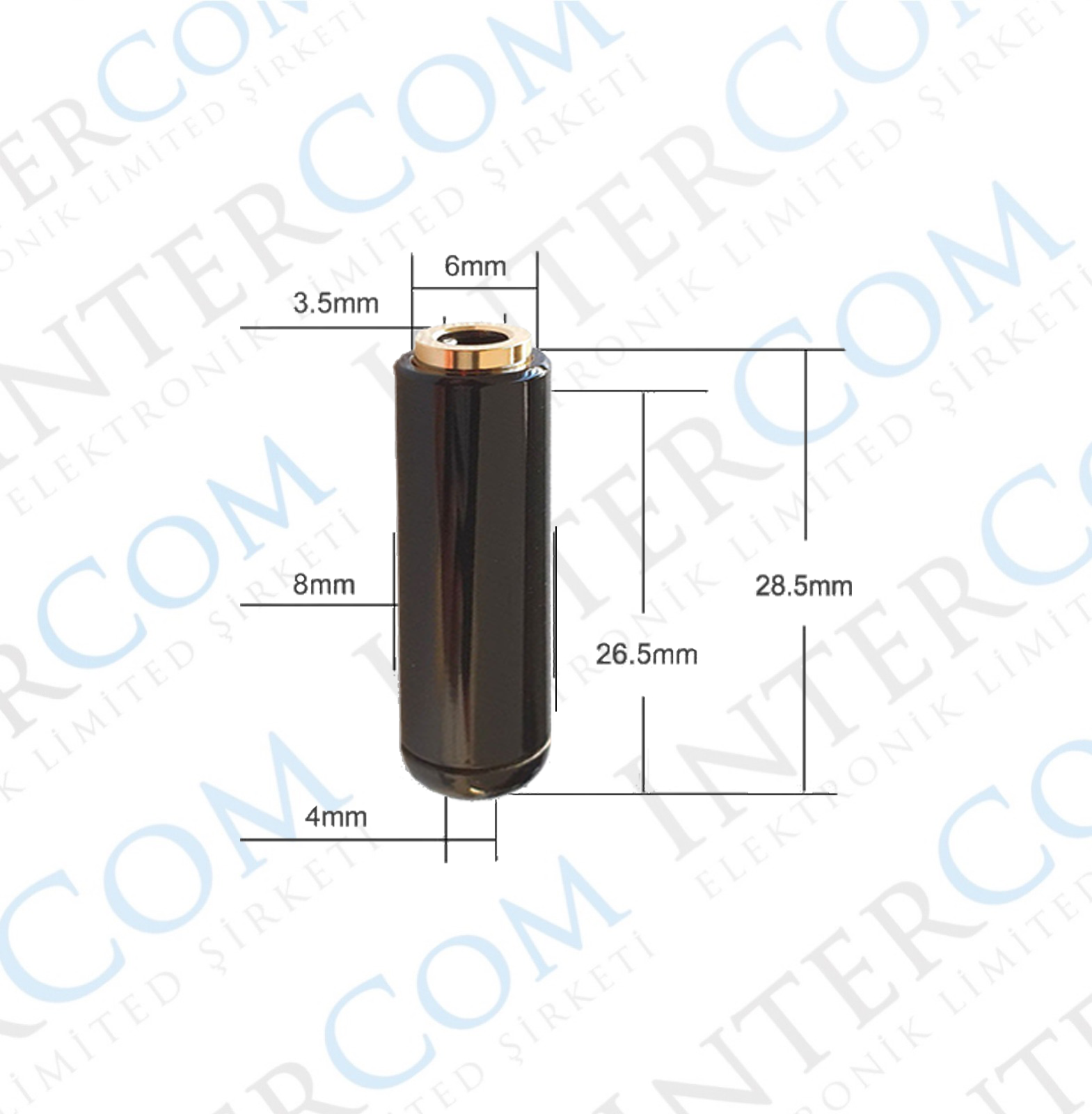 IC-261F 3.5mm Jak Dişi (4 Boğumlu için)