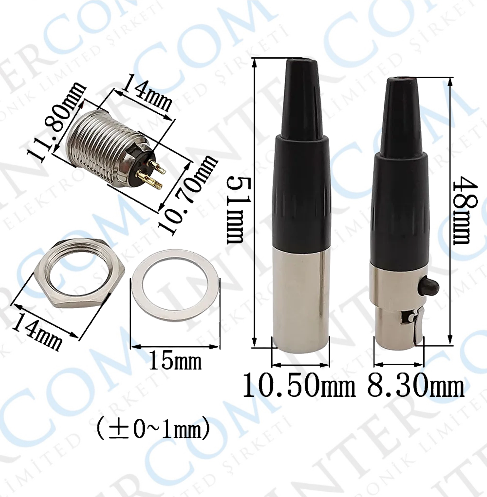IC-261S MİNİ XLR CANON