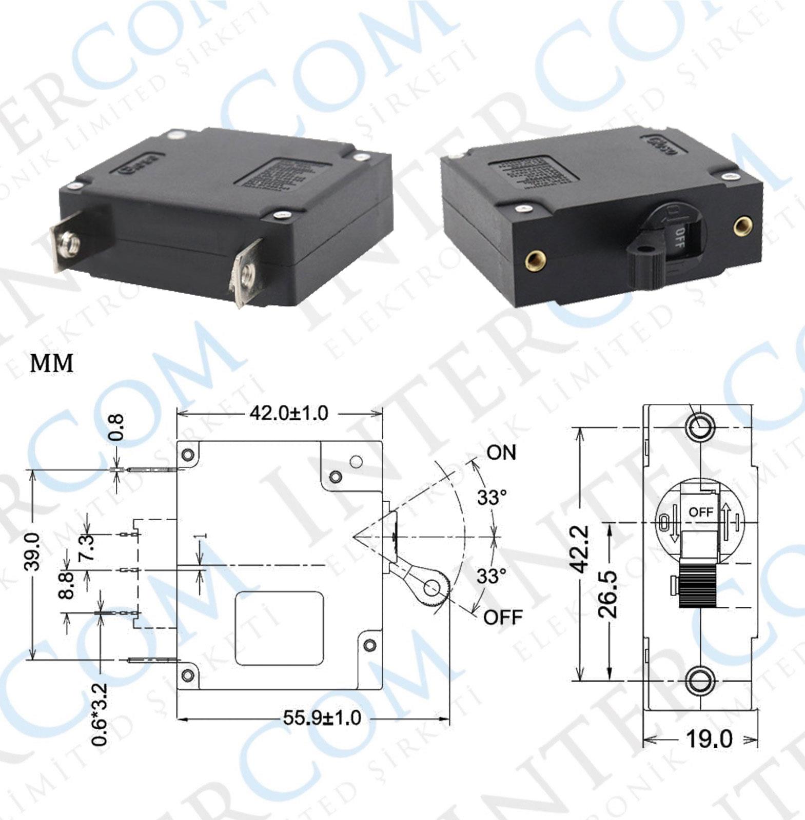 IC-271D TEK KUTUPLU DEVRE KESİCİ ŞALTER