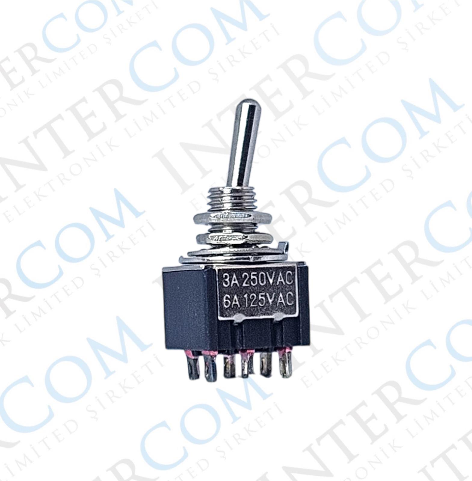 IC-147 Toggle Switch Yaylı ON-OFF-MOM Ø6mm MTS-213
