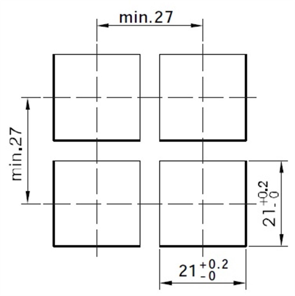 LAS1-AWF-11Z 21x21 Plastik Kalıcı Buton 1NO/1NC 5P