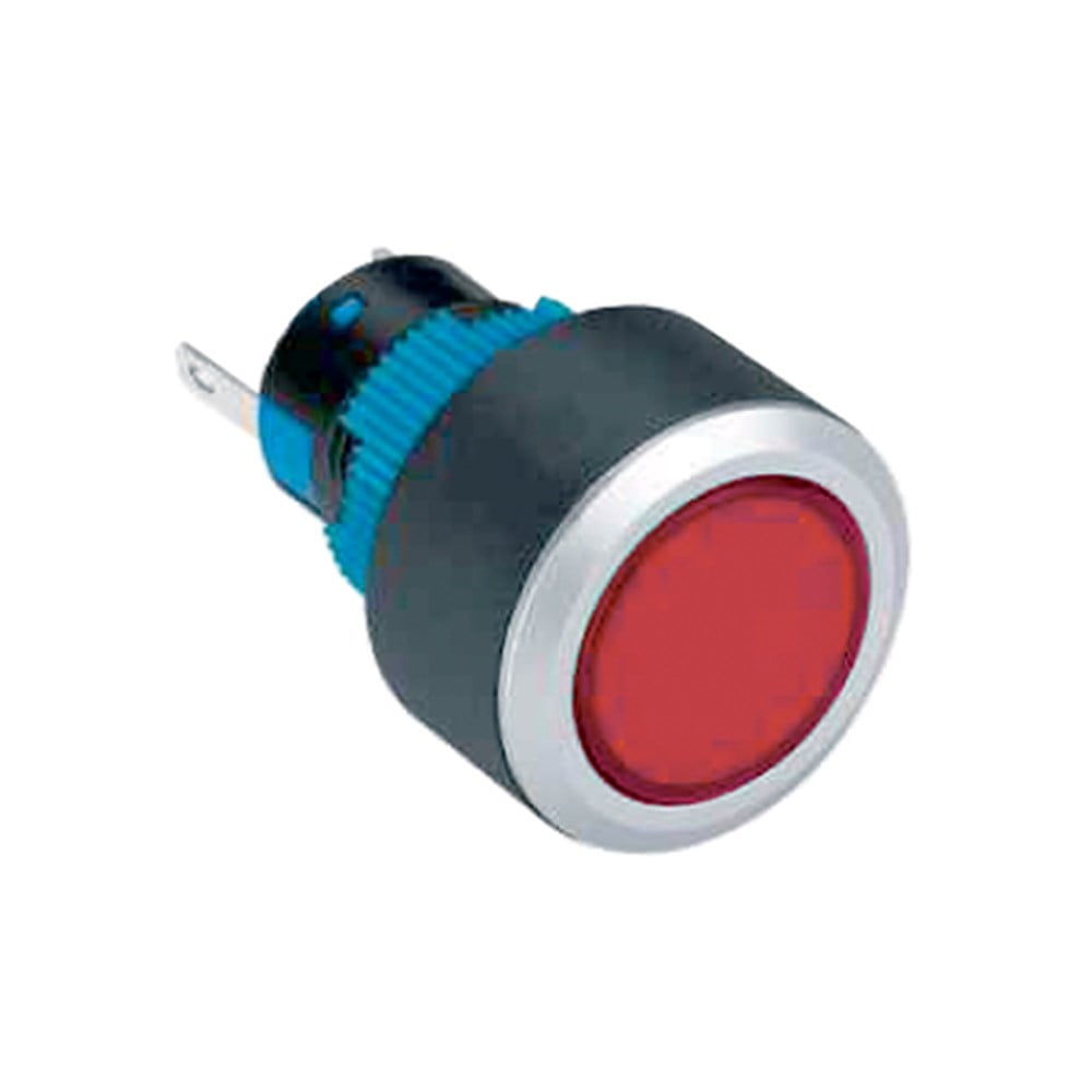LAS1-AWY-11 22mm Plastik Yaylı Buton 1NO/1NC 5P