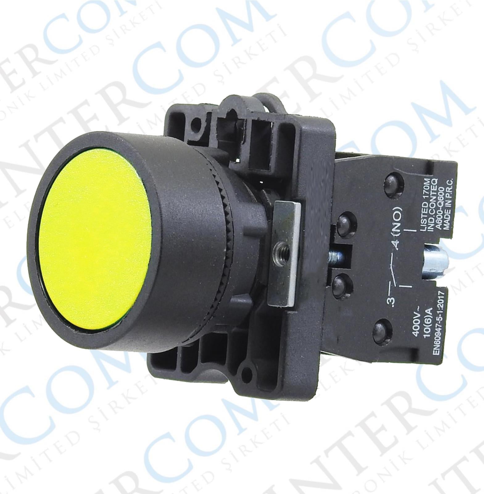 LAY5-EA31  22mm Buton Normalde Açık Kontak