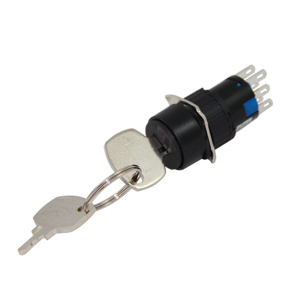 SY-22Y16mm Plastik Anahtarlı Switch 0-I Key Sw