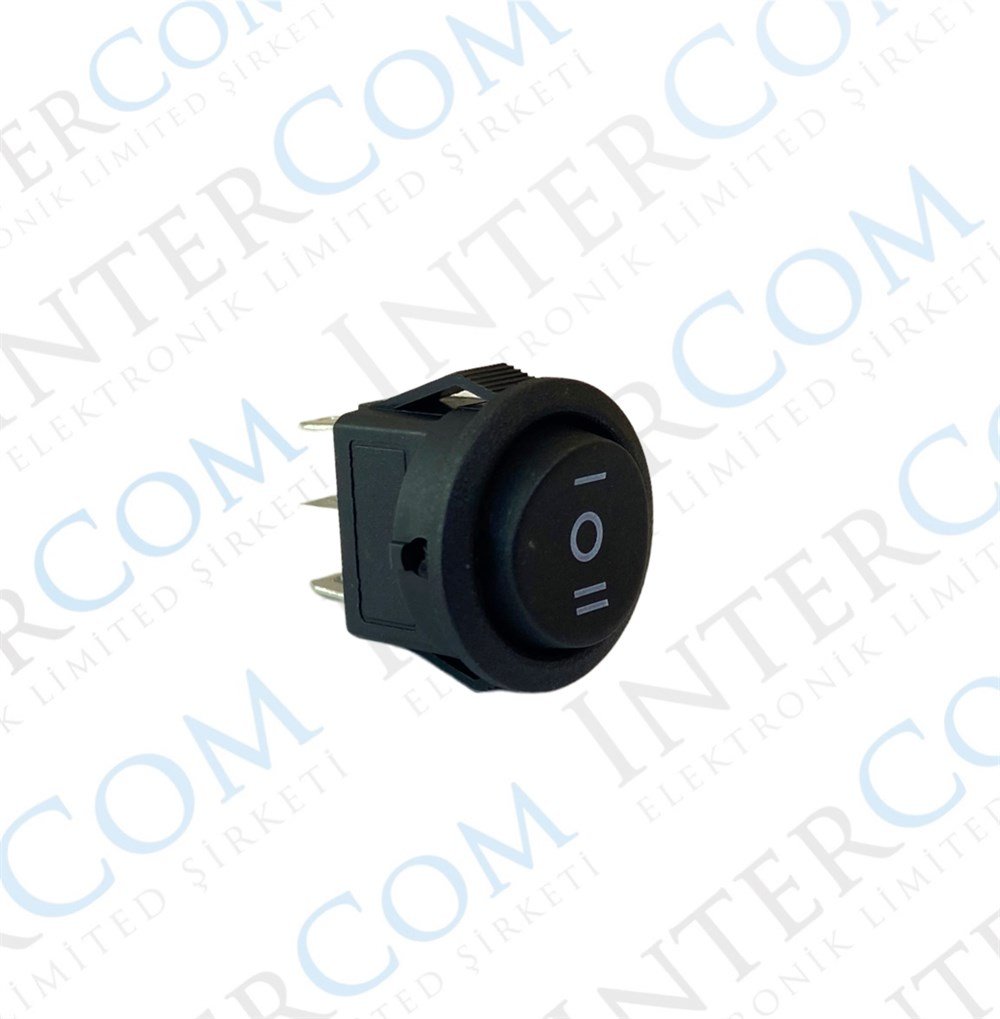 YUVARLAK ANH.MİNİ (S) ON-OFF-ON SİYAH IC134E-5