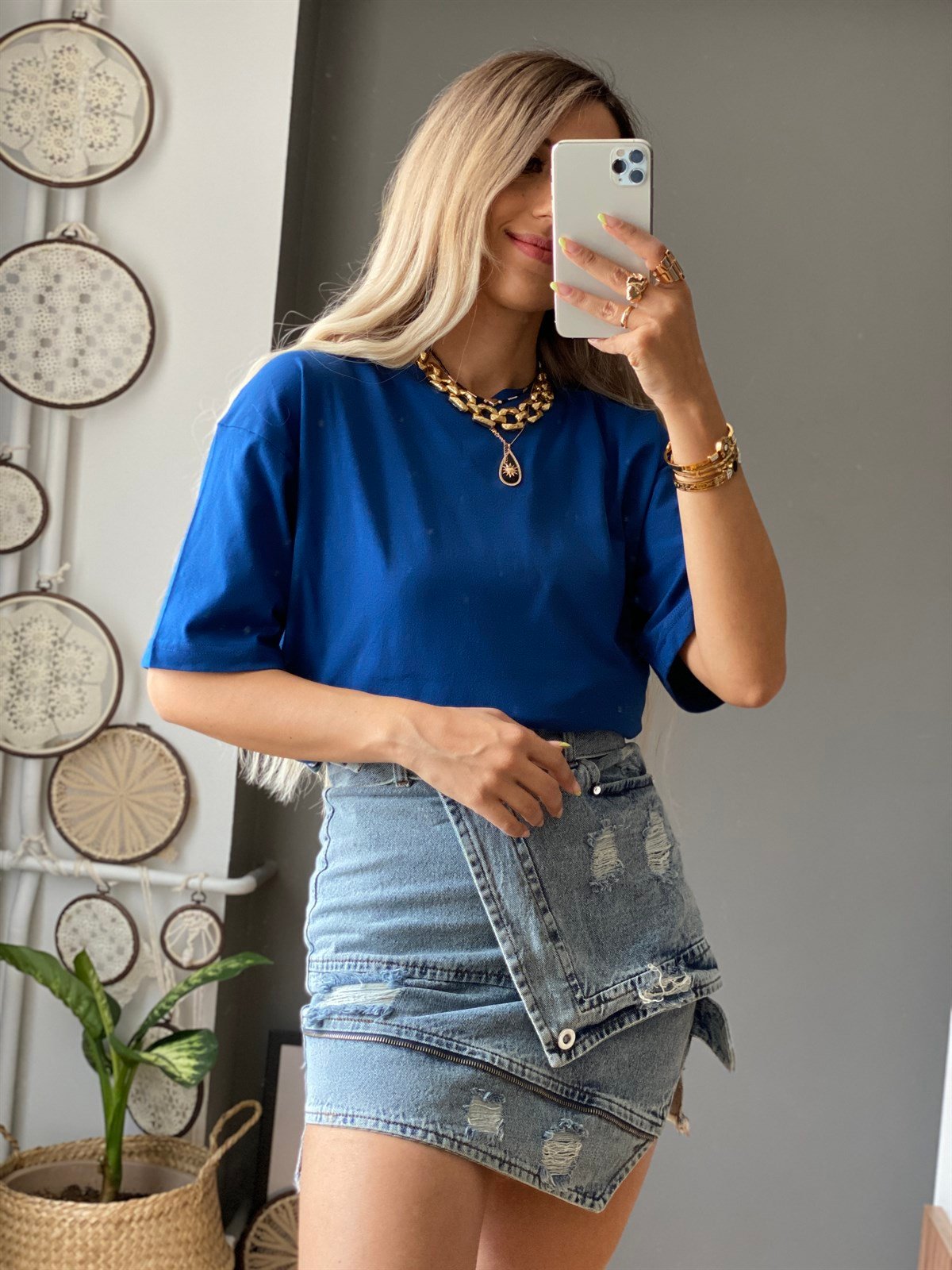 YandanYırtmaçlı Tshirt
