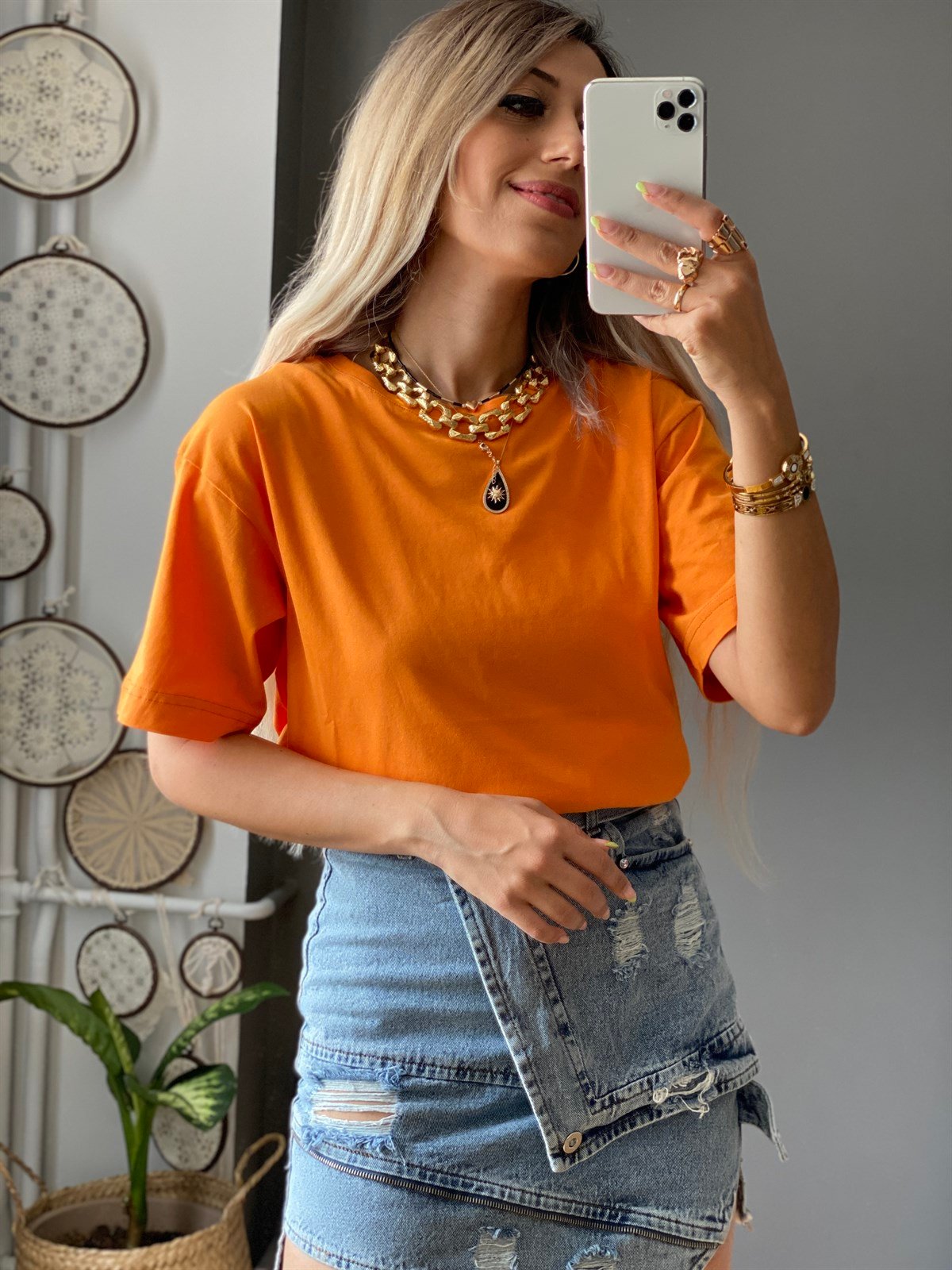 YandanYırtmaçlı Tshirt