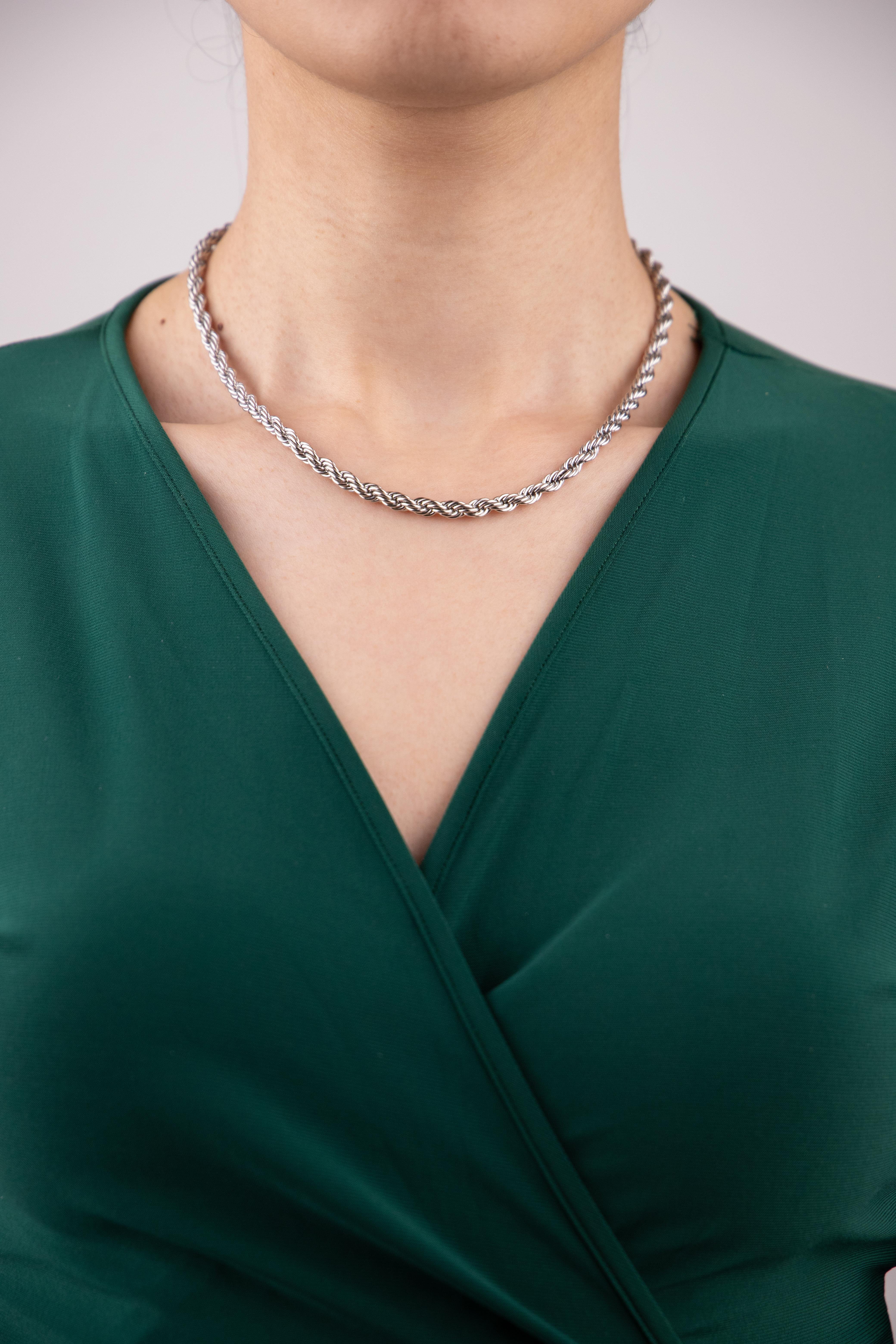 Burgu Gümüş Çelik Kolye