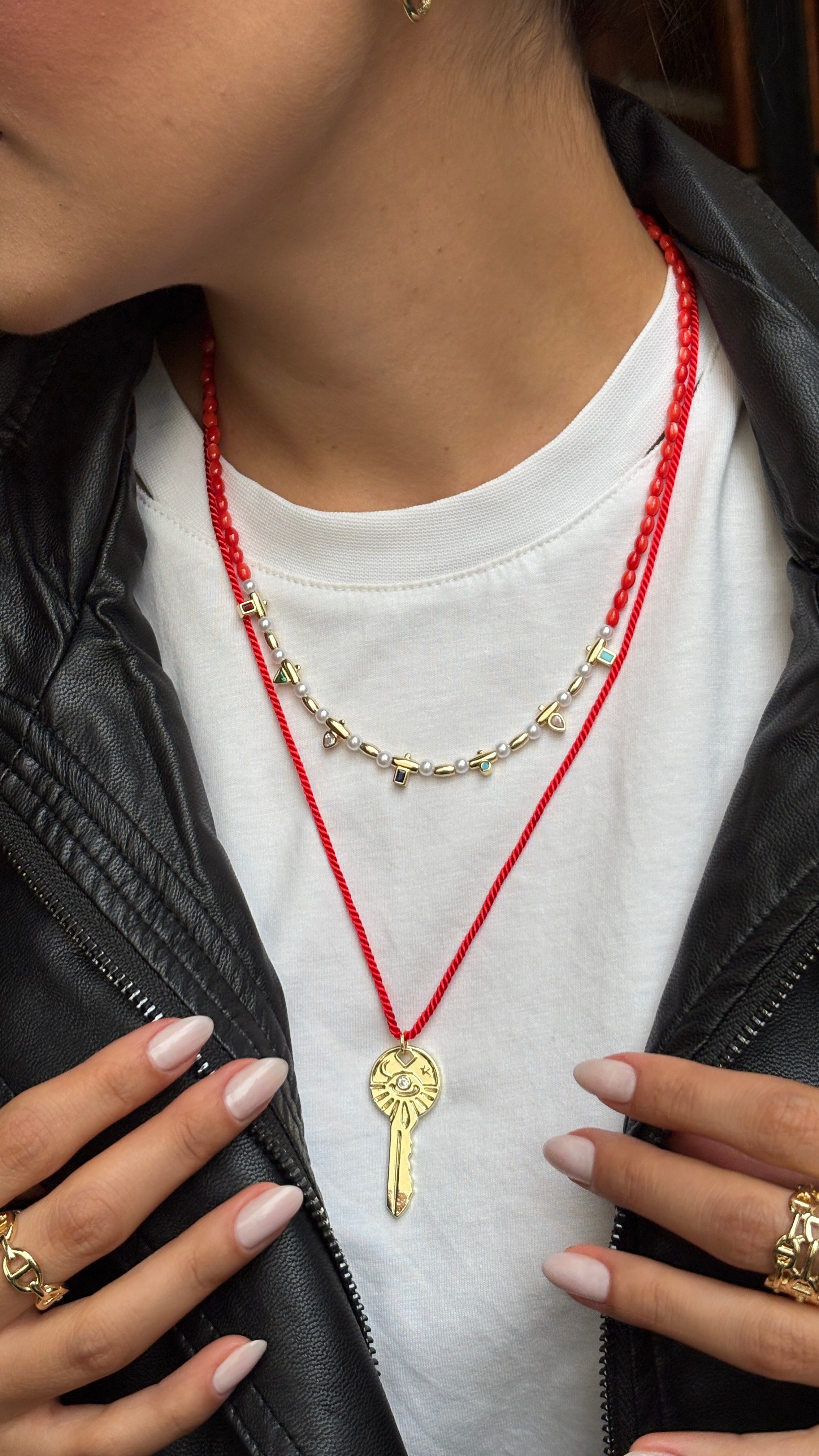 Figürlü Gold Set Küpe