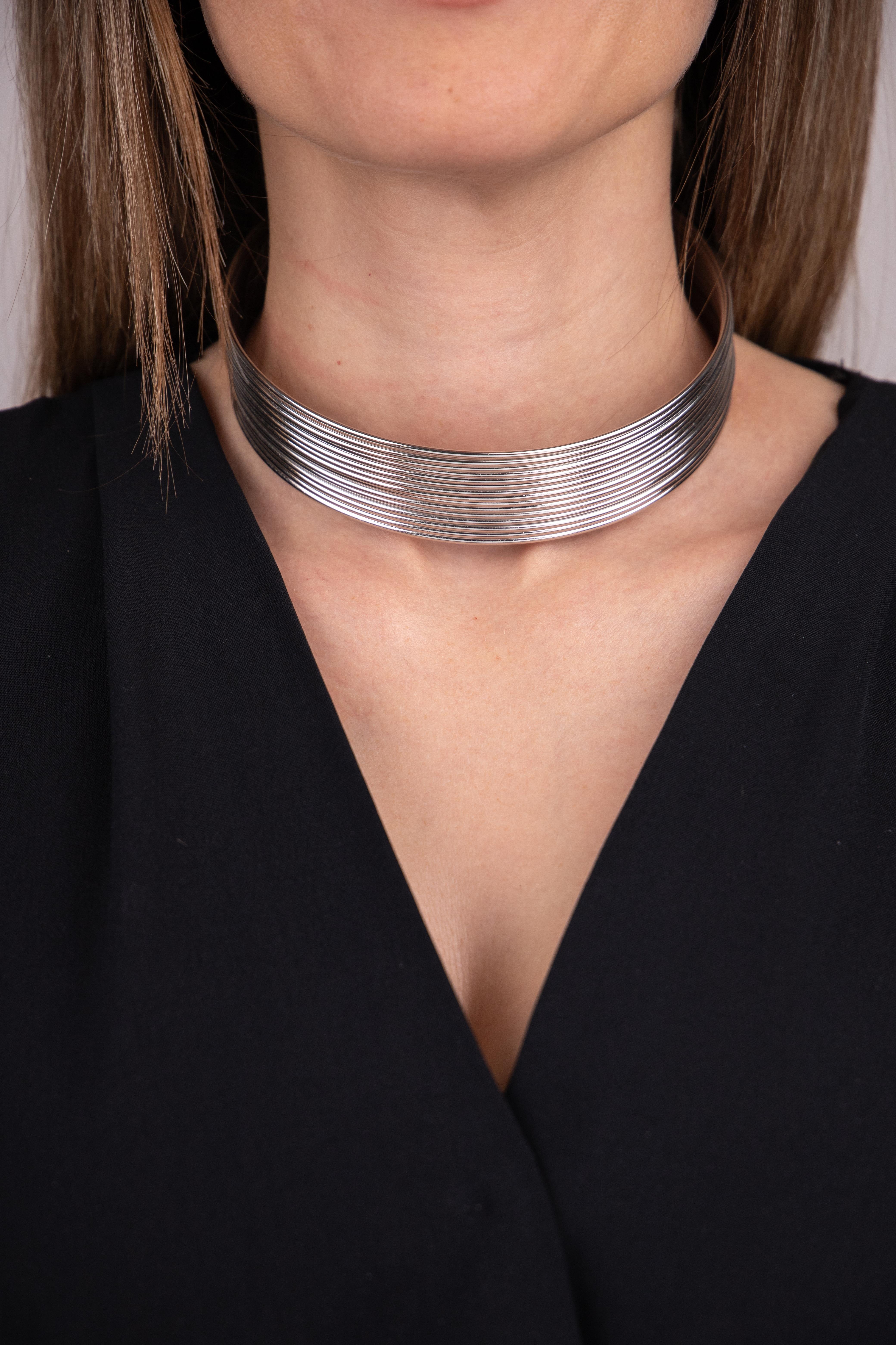 Gümüş Choker Kolye
