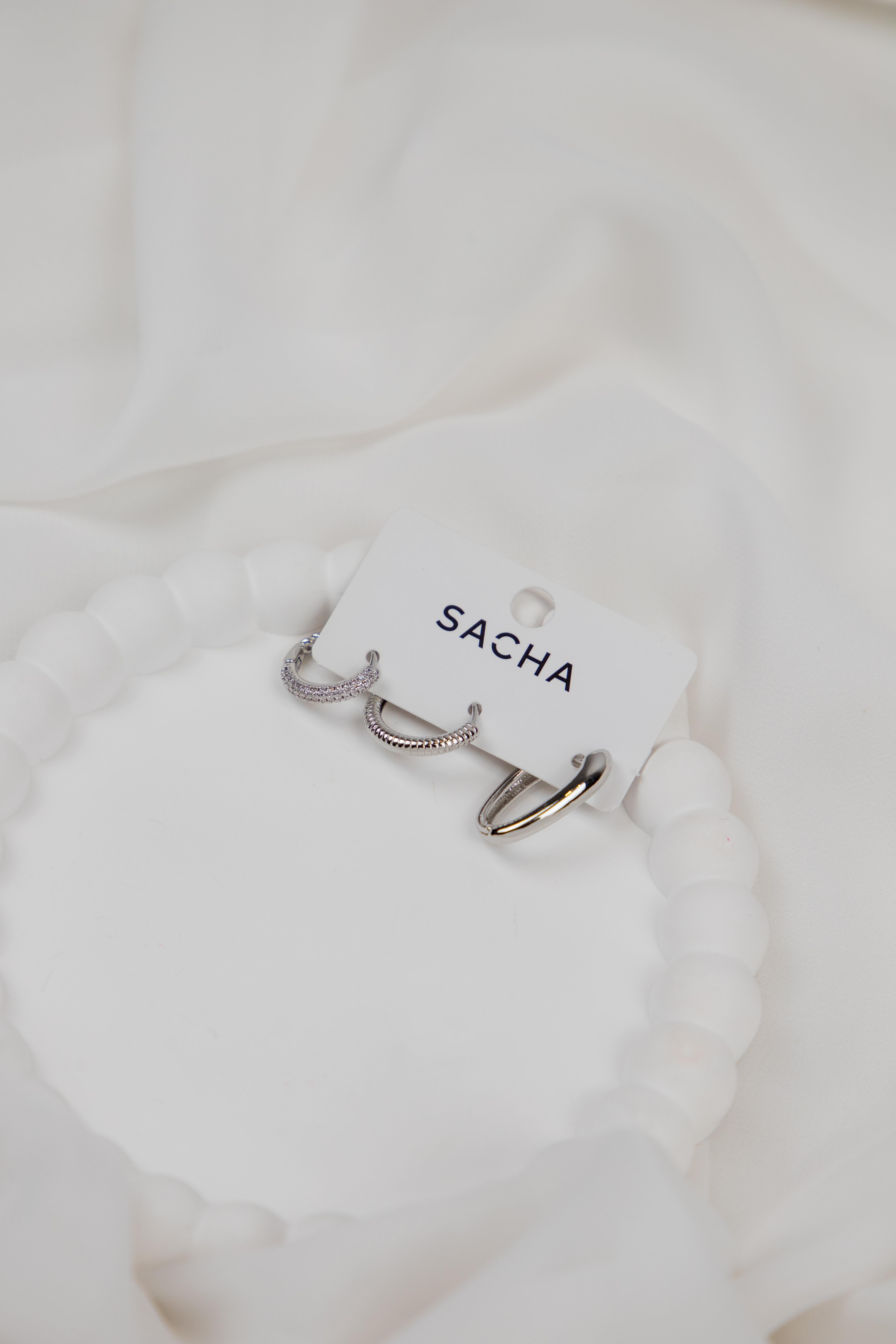 Gümüş Set Halka Küpe