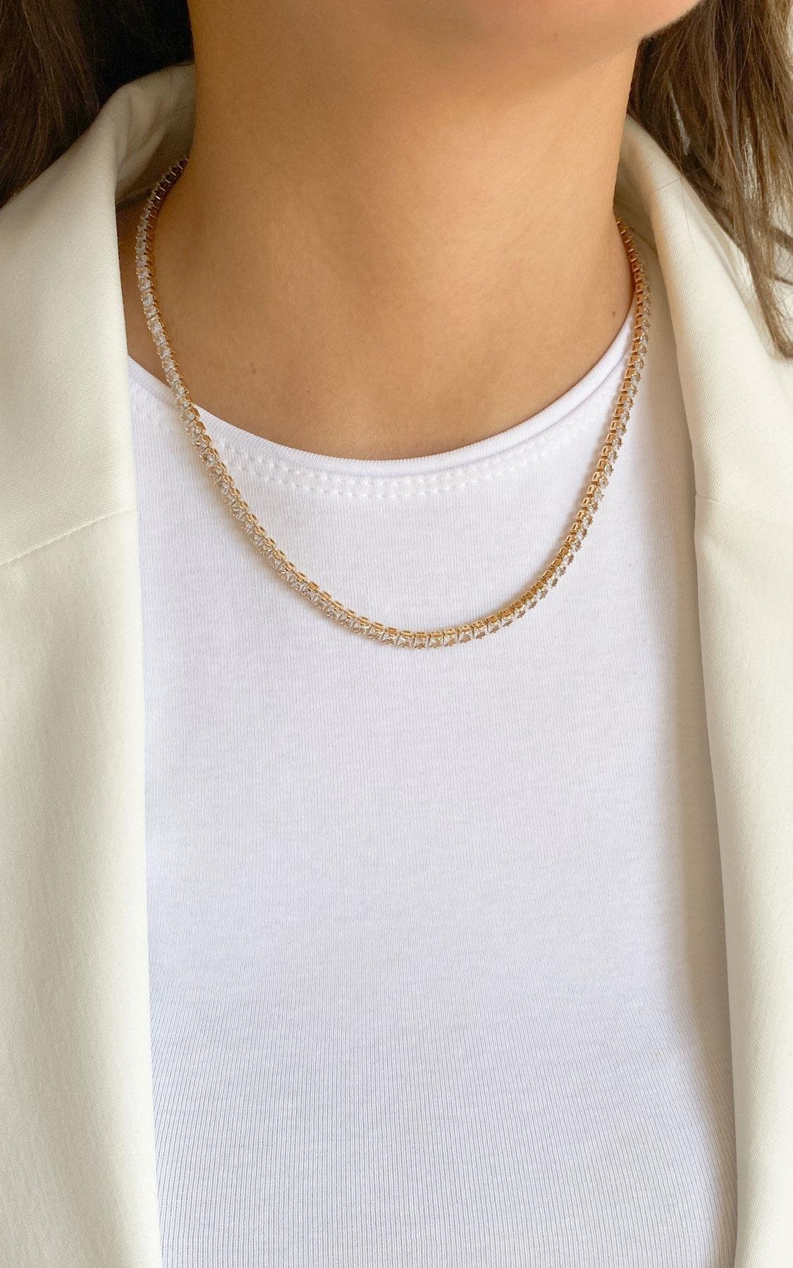 Su Yolu Gold Çelik Kolye