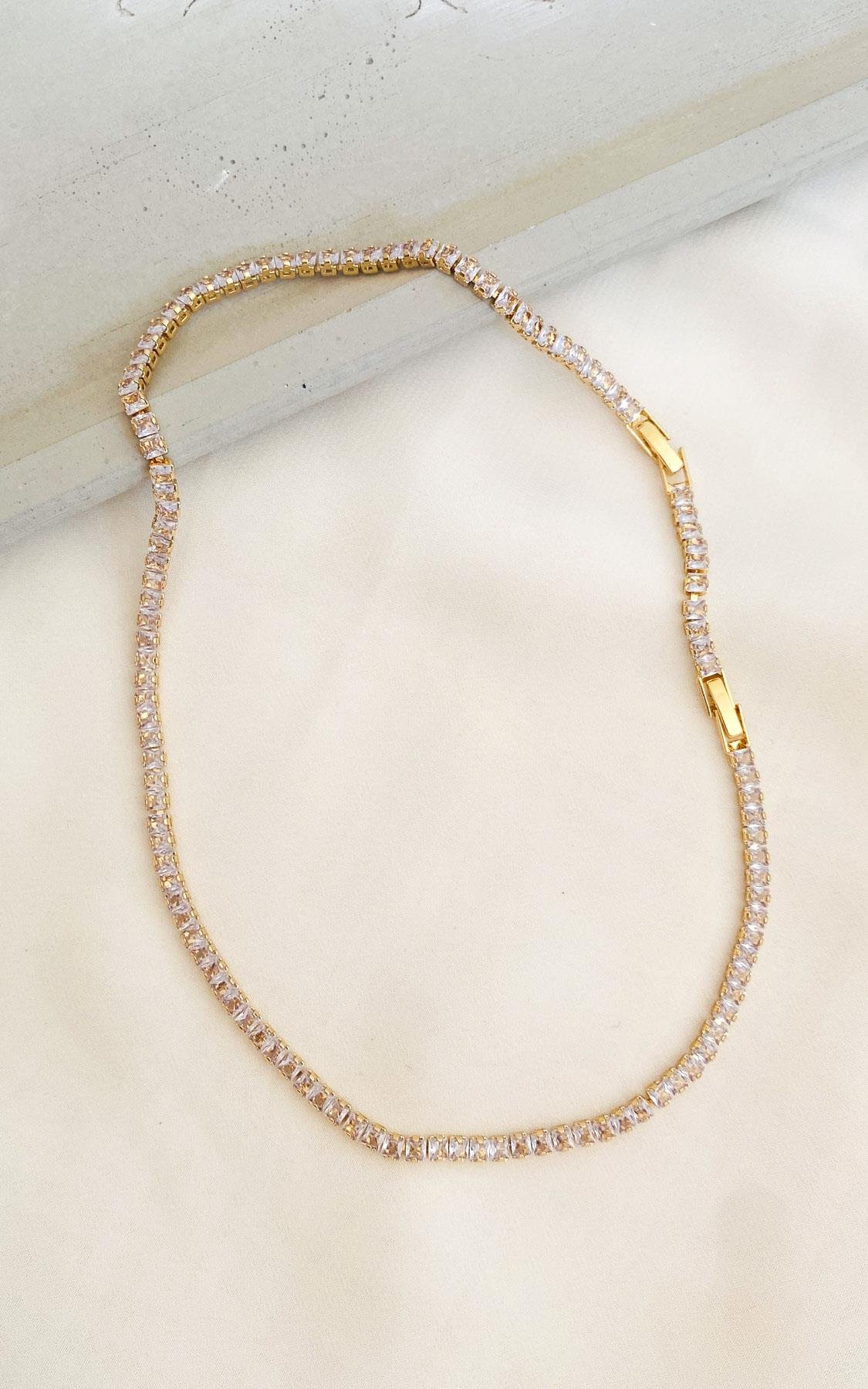 Su Yolu Gold Çelik Kolye