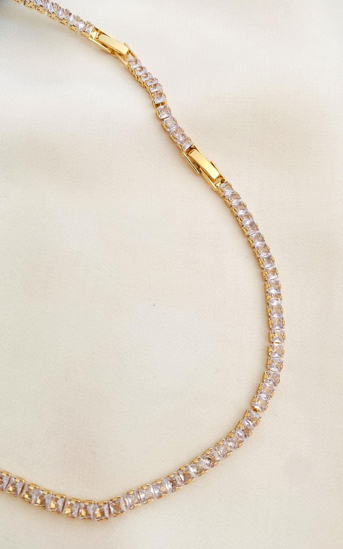 Su Yolu Gold Çelik Kolye