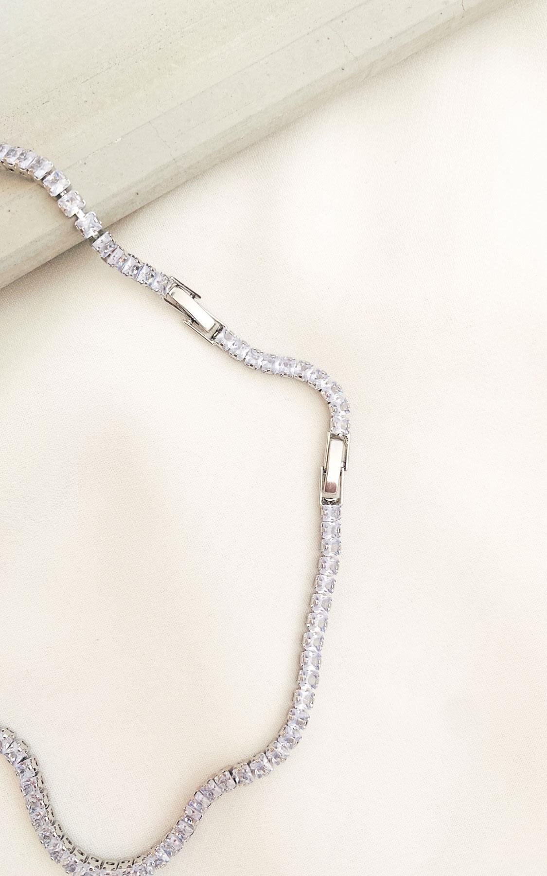 Su Yolu Gümüş Çelik Kolye