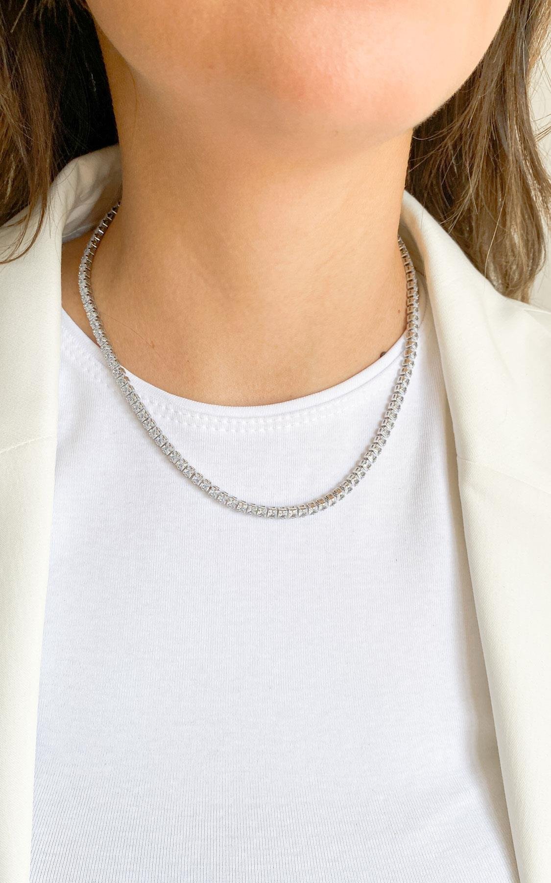 Su Yolu Gümüş Çelik Kolye