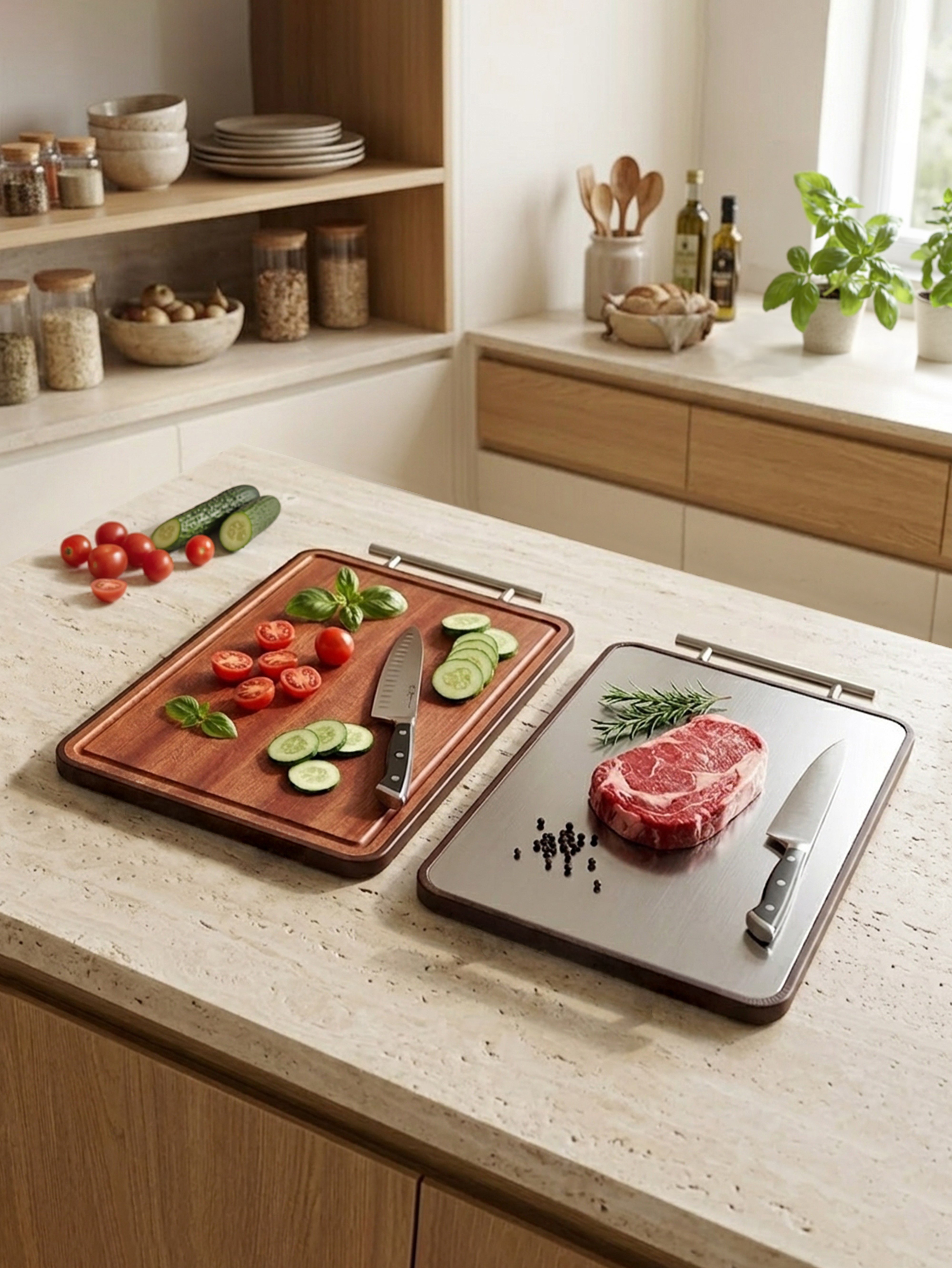BELARİVA-40x30 ÇİFT TARAFLI KESME TAHTASI