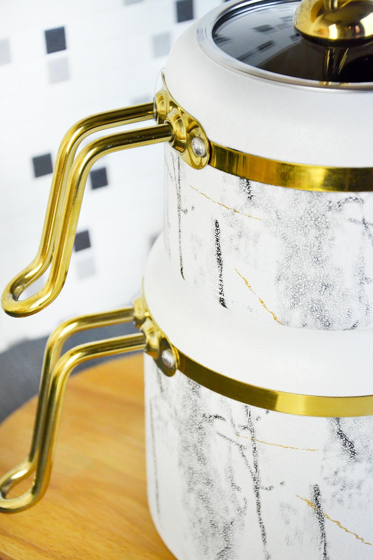 BELARİVA-MARBLE BEYAZ GRANİT ÇAYDANLIK