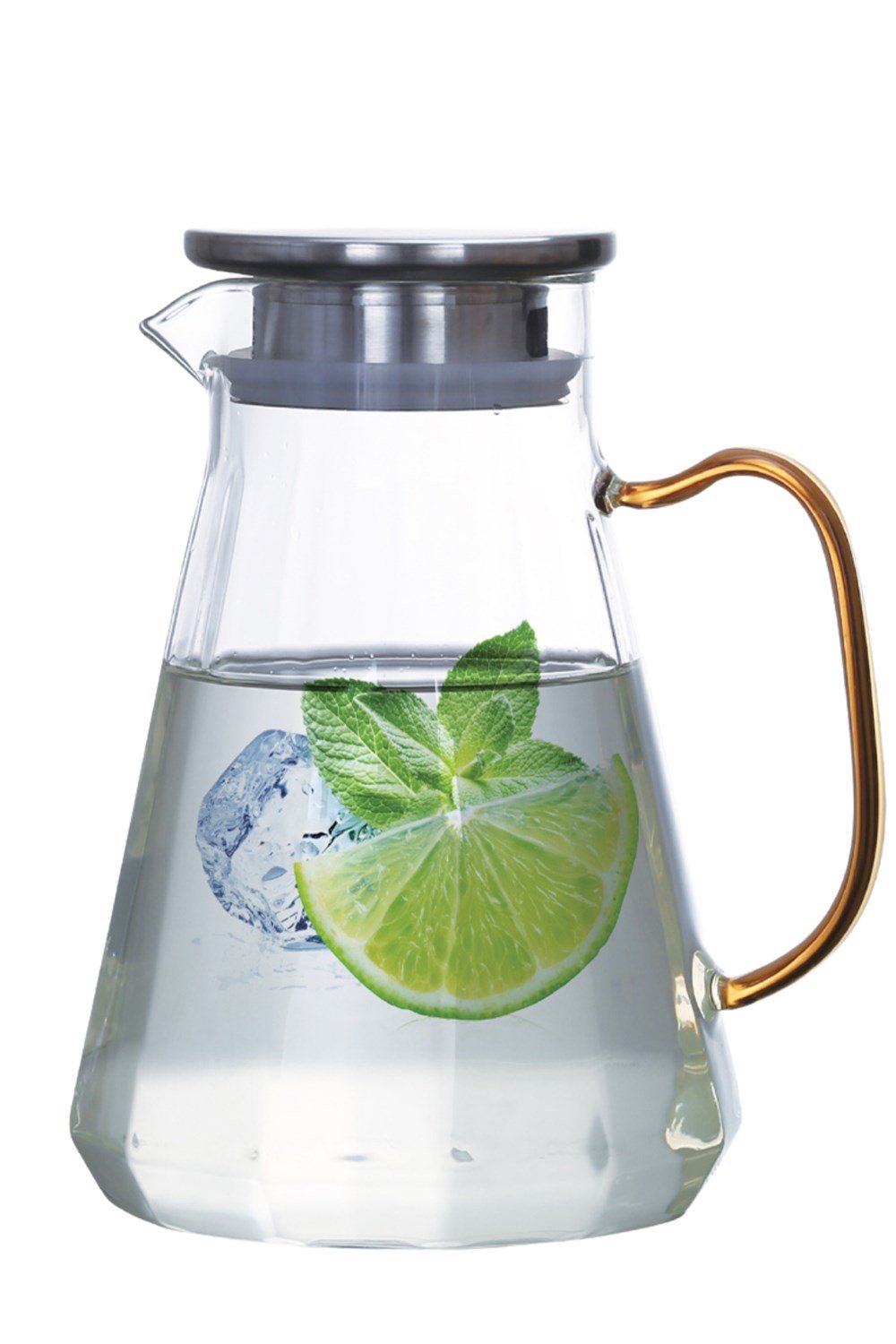 PAÇİ-1500 ML MTL KAPAKLI RENKLİ GABY CAM SÜRAHİ