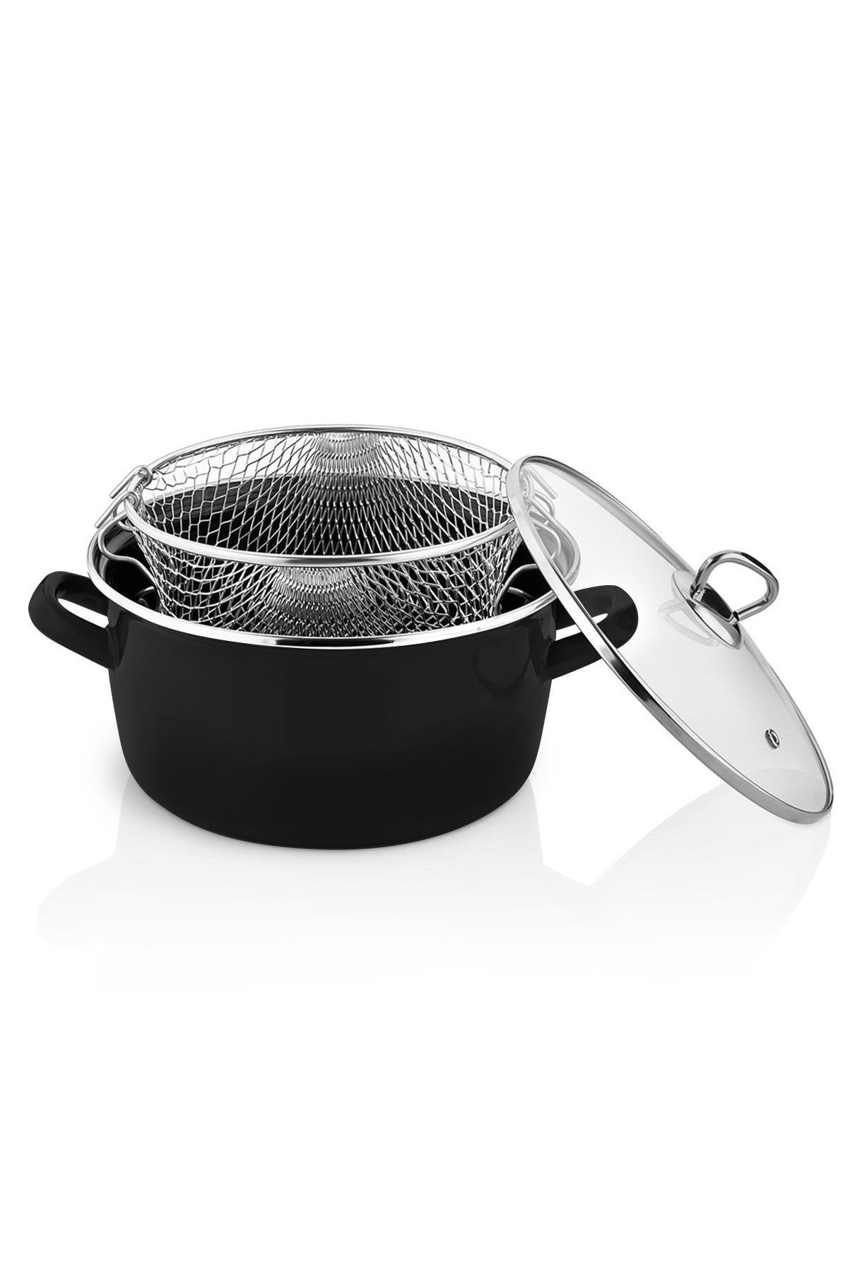 PAÇİ-22 CM SİYAH 4.5 LT. KIZARTMA TENCERESİ