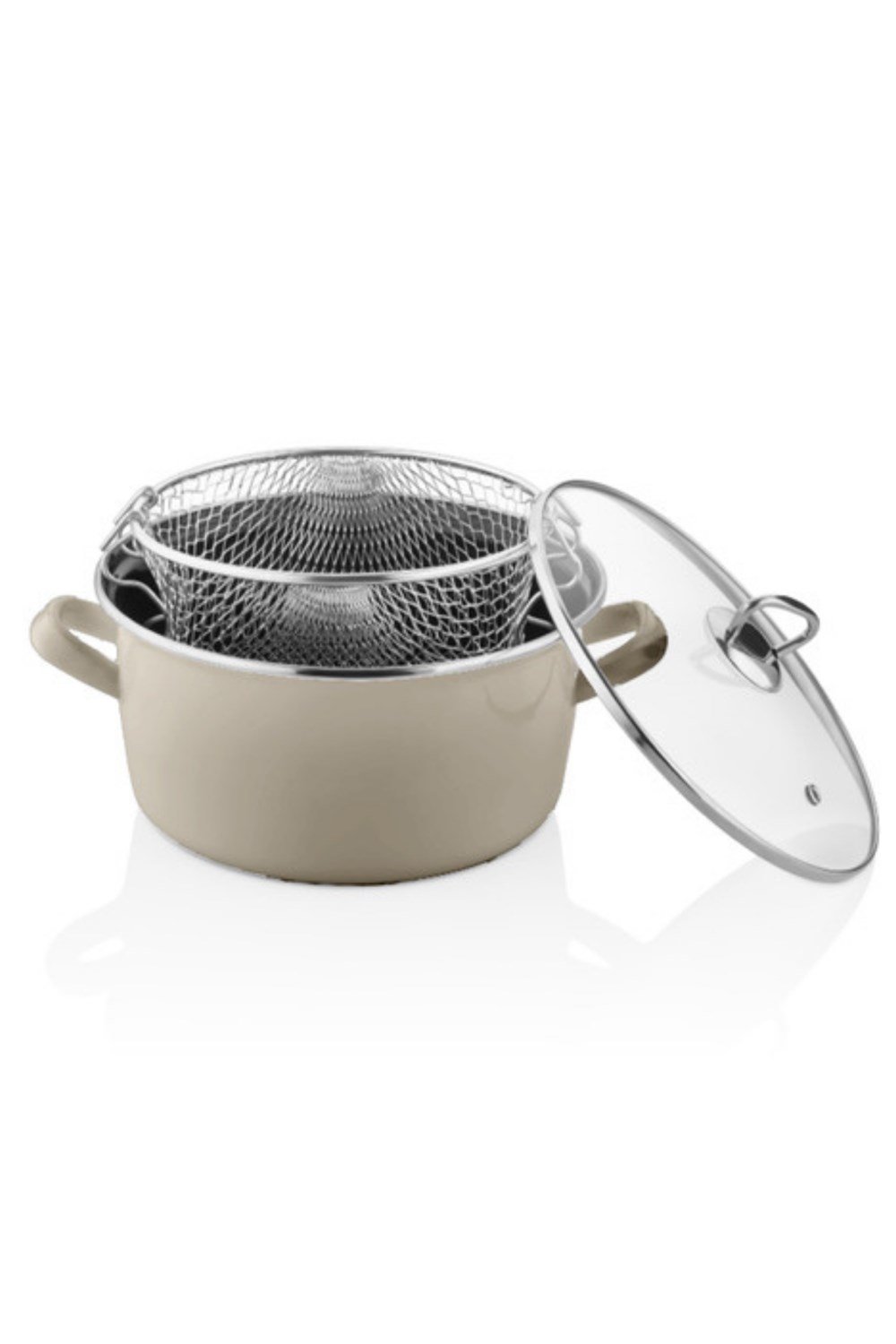 PAÇİ-22 CM TOPRAK 4.5 LT. KIZARTMA TENCERESİ
