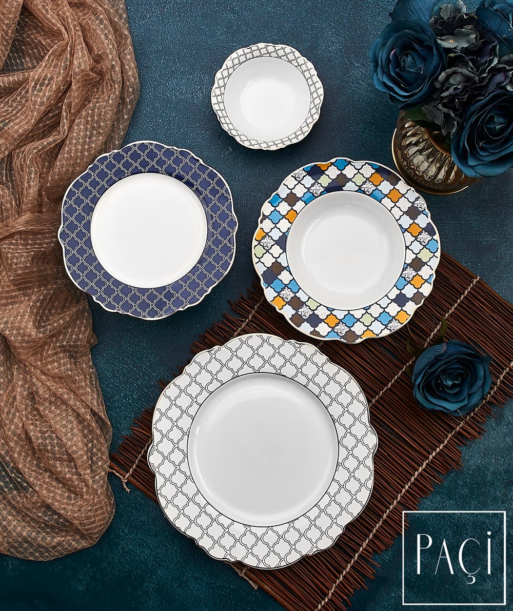 PAÇİ-24 PRÇ.BONE CHİNA YEMEK TAKIMI