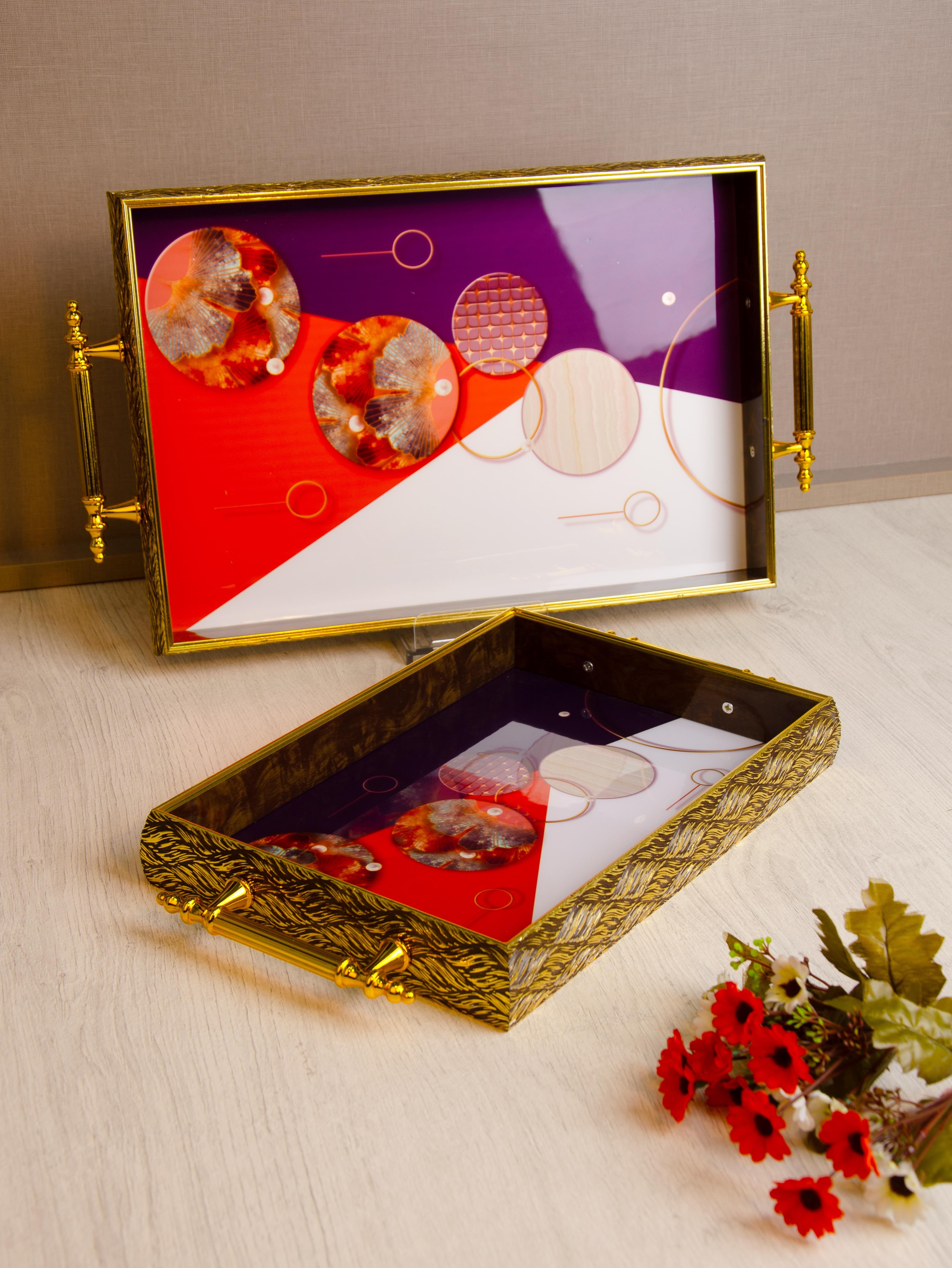 PAÇİ-2'Lİ DEKORATİF TEPSİ