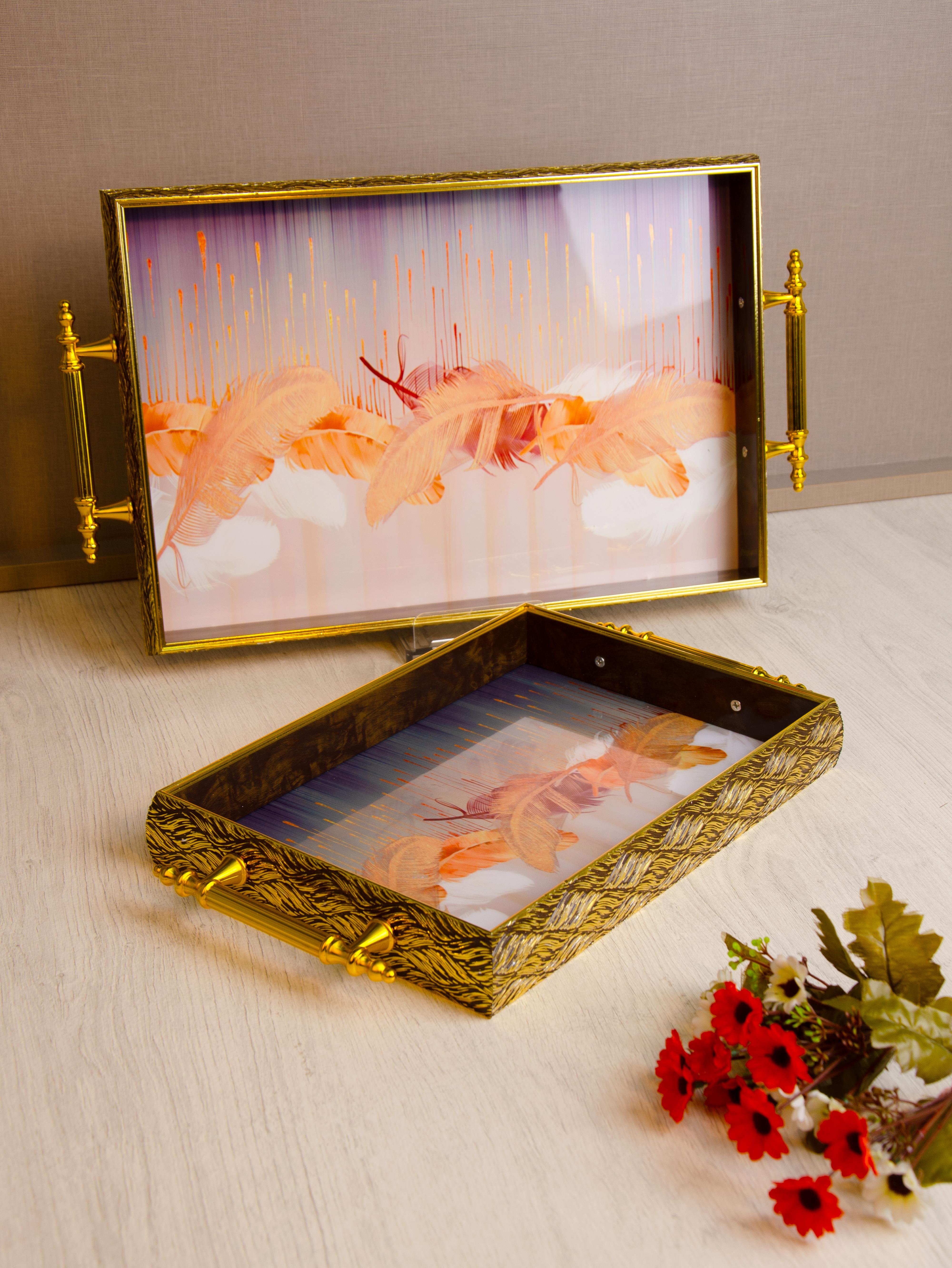 PAÇİ-2'Lİ DEKORATİF TEPSİ