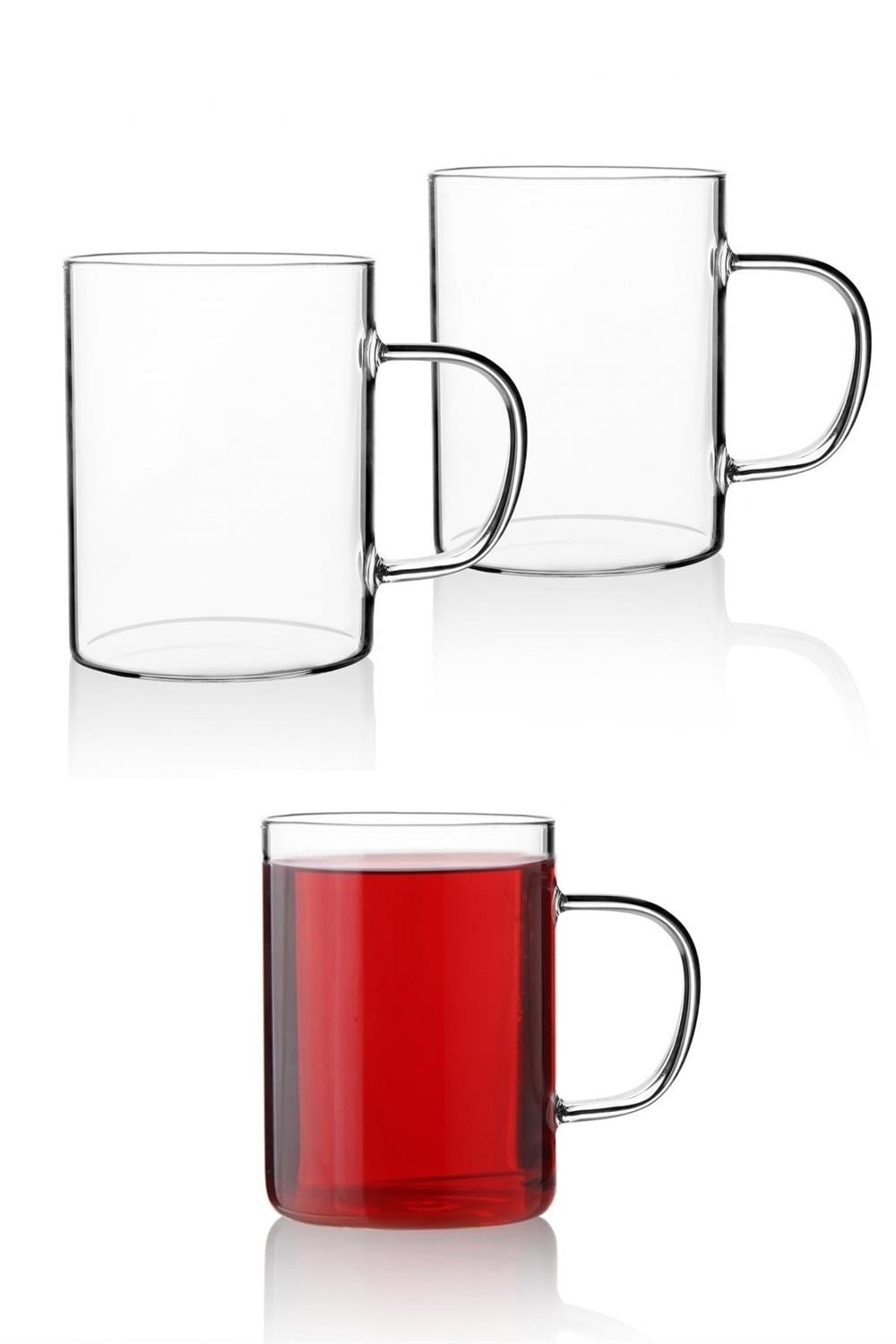 PAÇİ-3'LÜ 200 ML BRSLKATLI CAM KUPA BARDAK