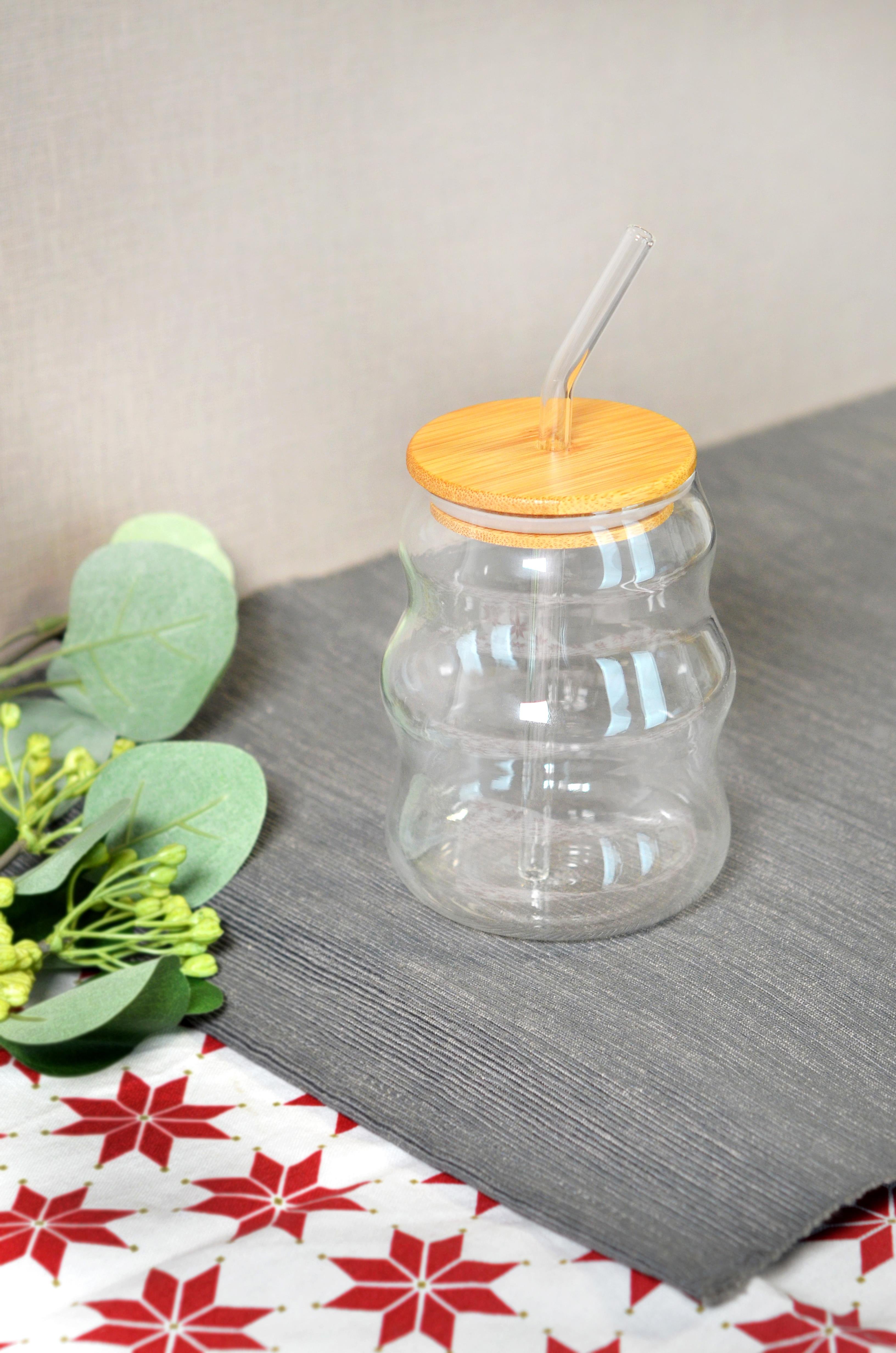 PAÇİ-450 ML BAMBU KAPAKLI PİPETLİ KUPA