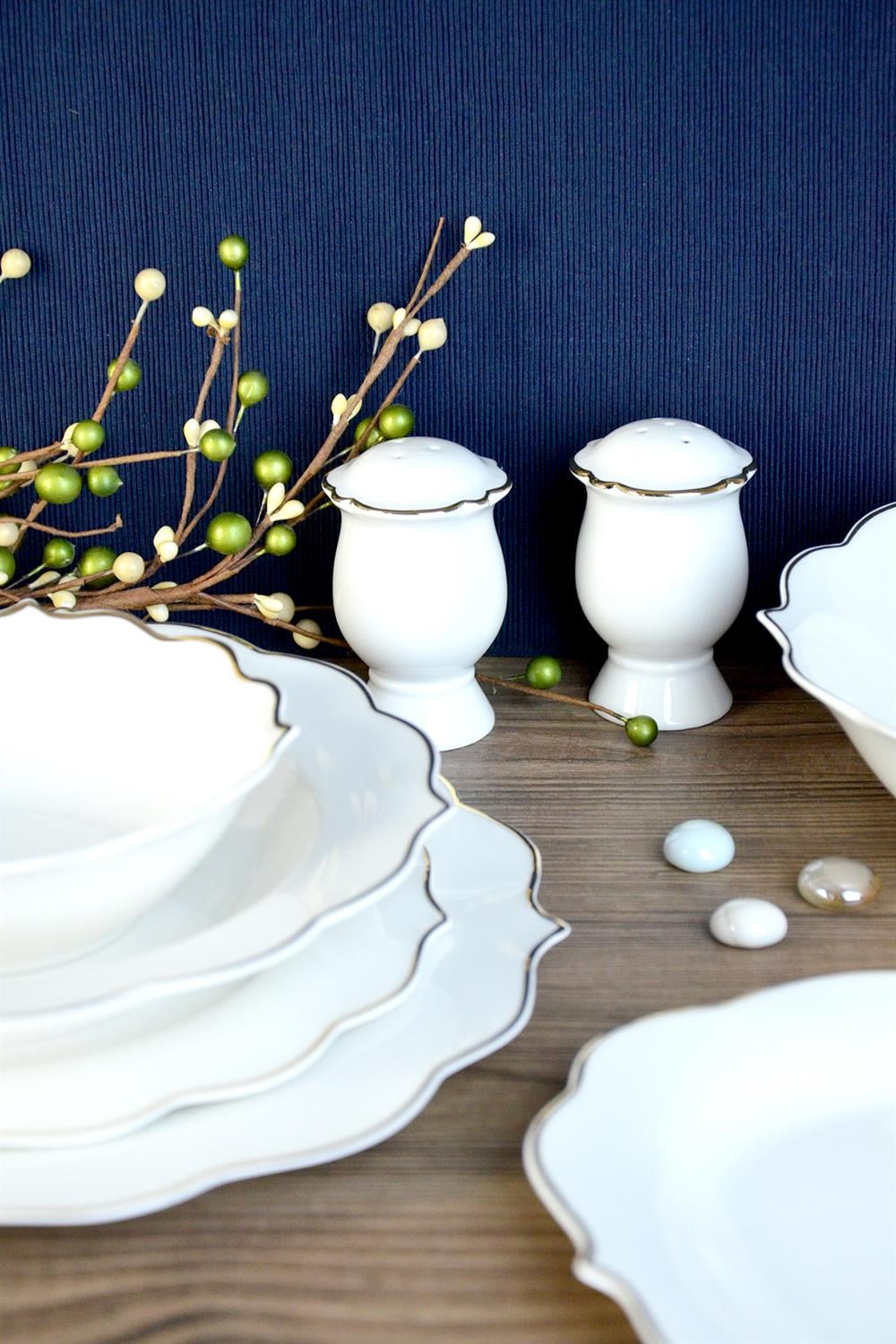 PAÇİ-53 PARÇA FLORA BONE CHİNA YEMEK TAKIMI