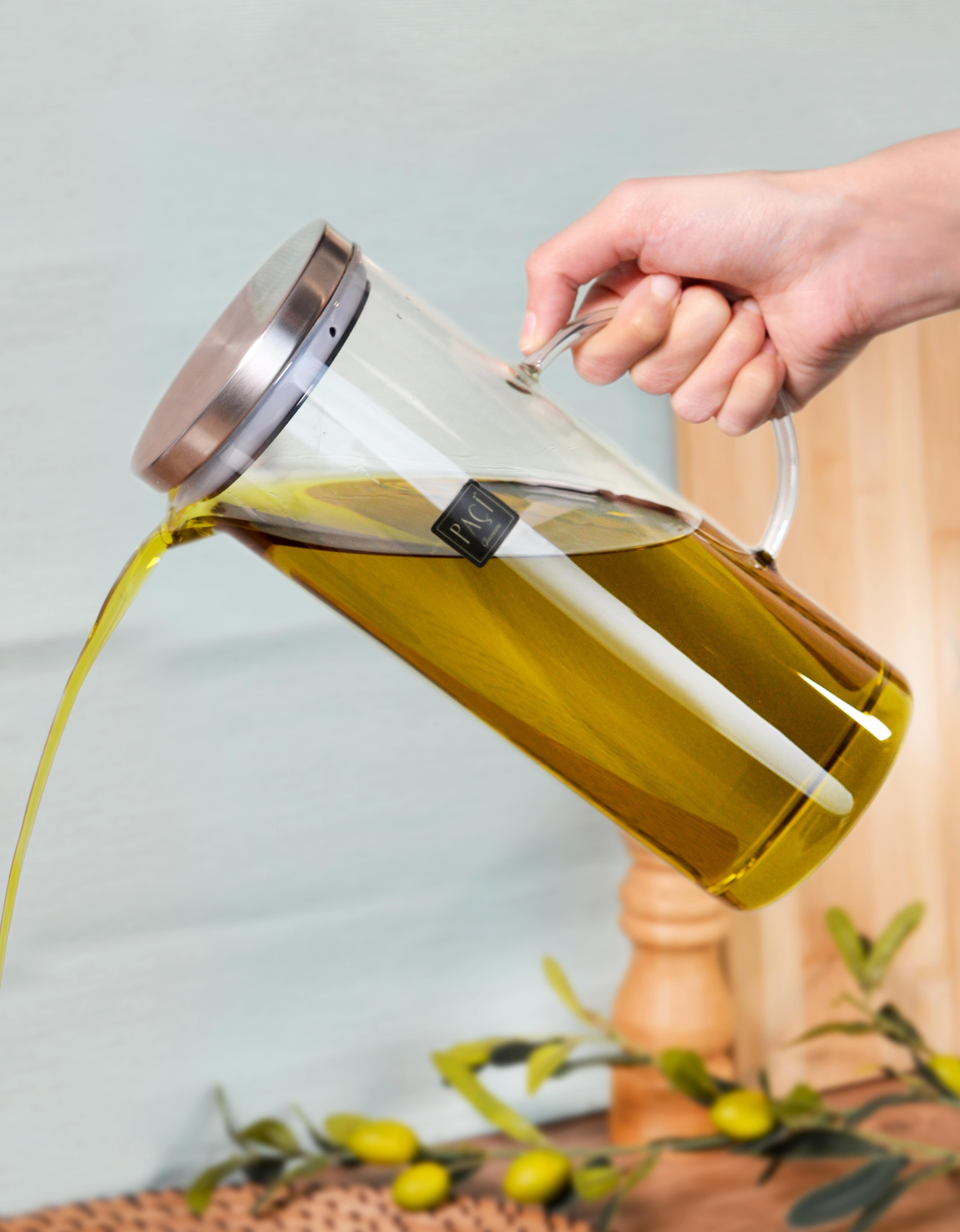 PAÇİ-ALİSA 1500 ML METAL KAPAK CAM SÜRAHİ