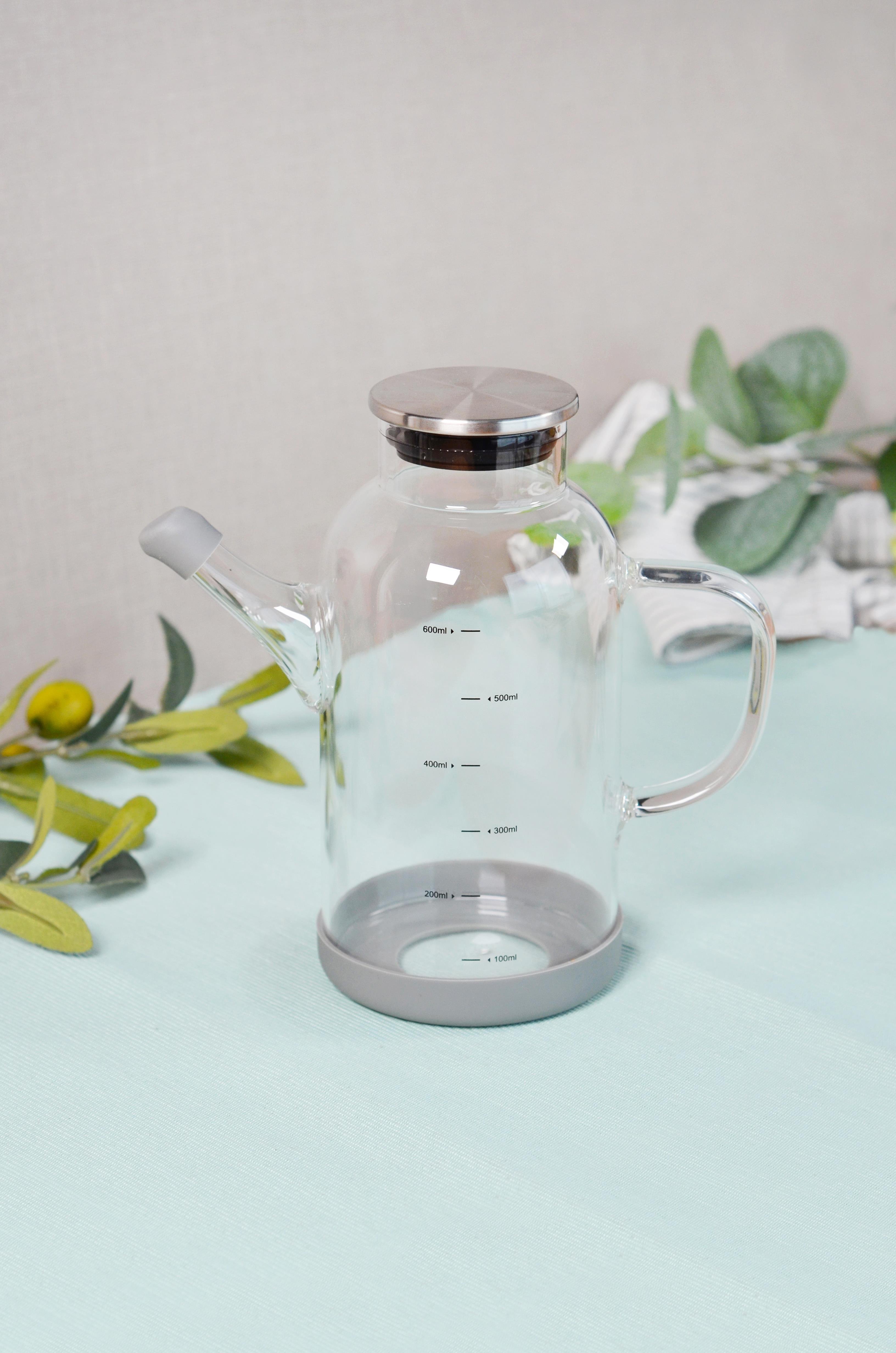 PAÇİ-ALİSA 600 ML METAL KAPAKLI CAM YAĞLIK