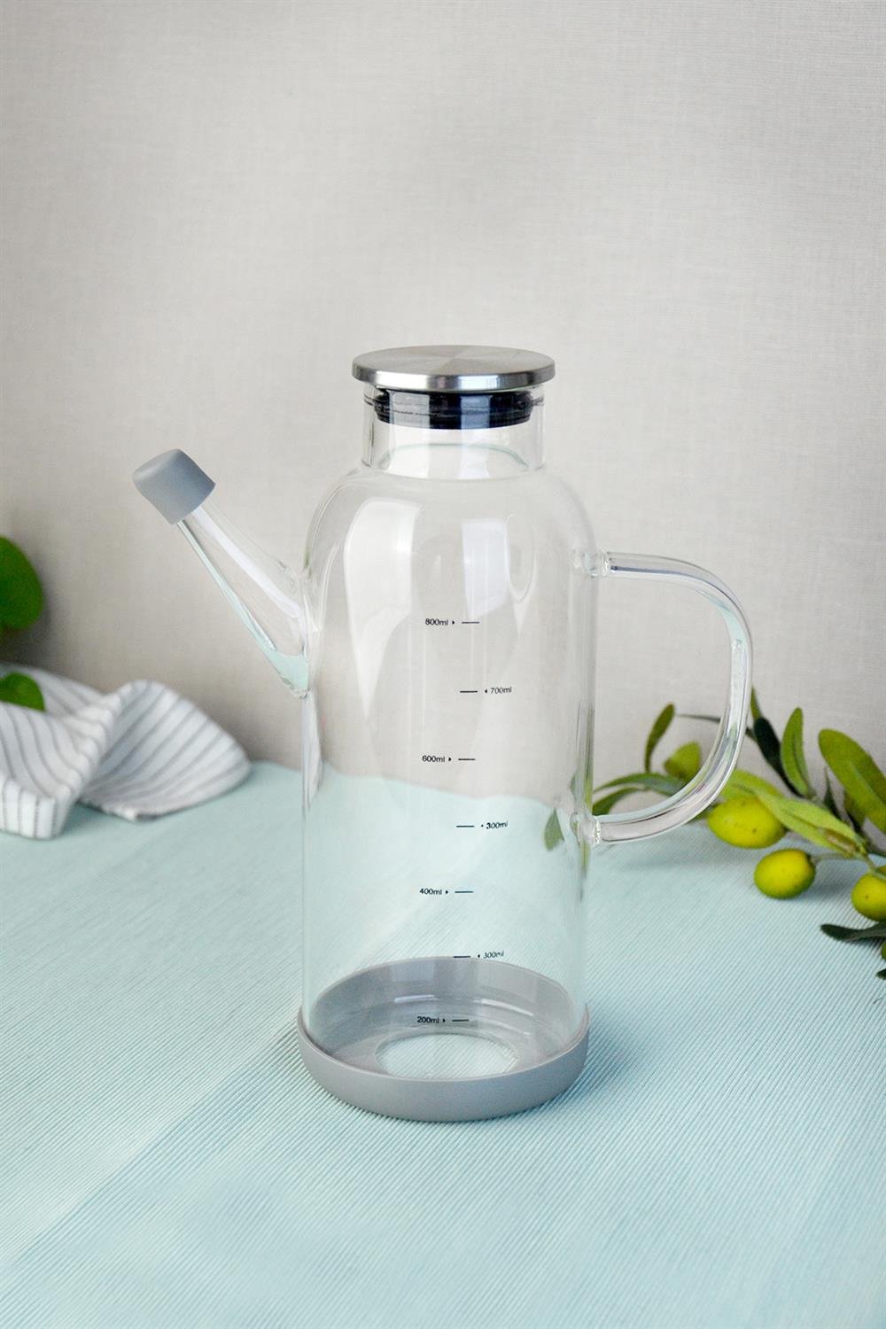 PAÇİ-ALİSA 800 ML METAL KAPAKLI CAM YAĞLIK