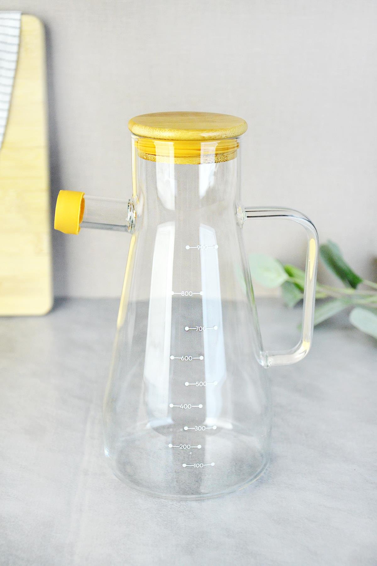 PAÇİ-ALİSA 900 ML BAMBU KAPAKLI YAĞLIK