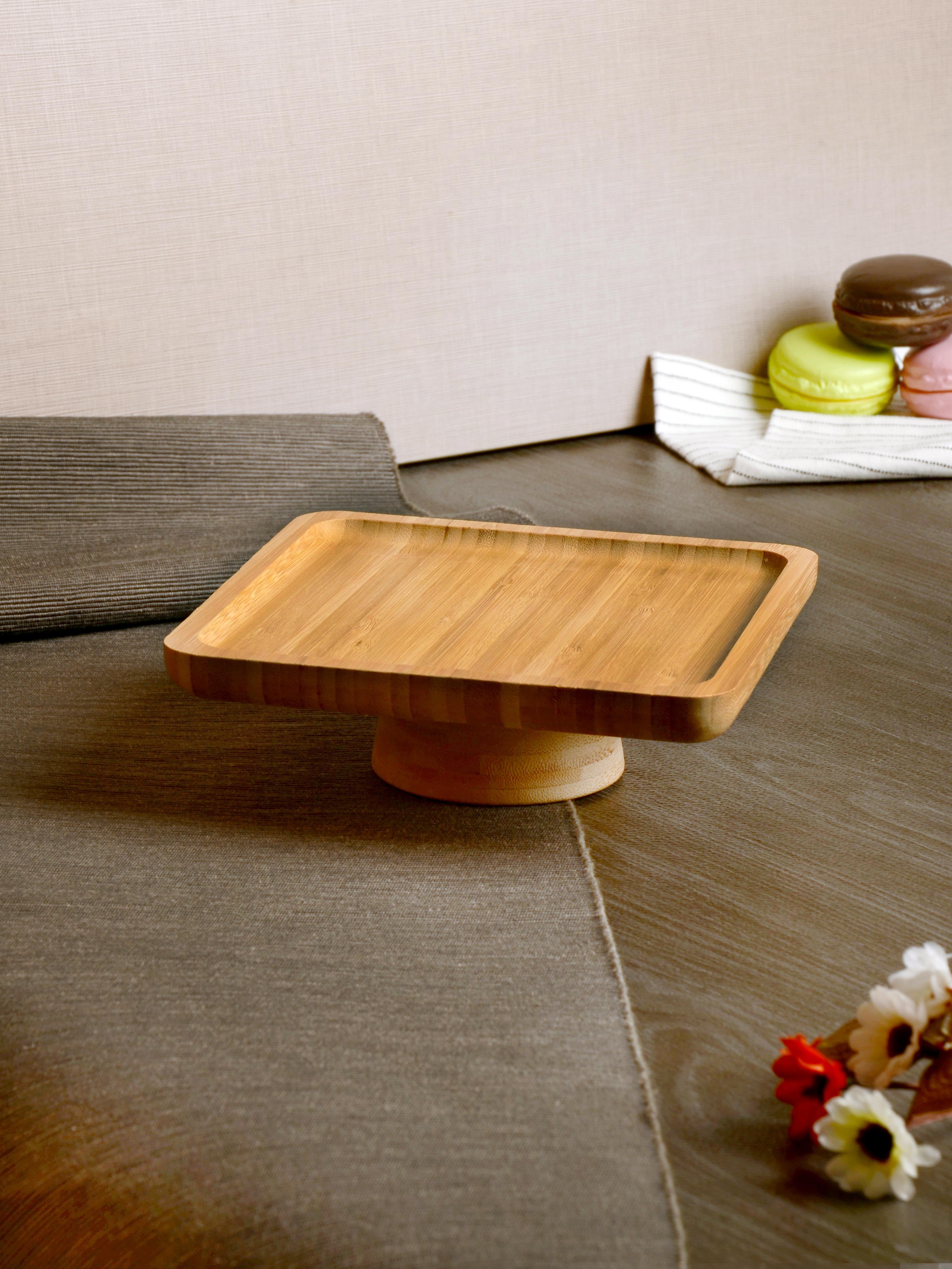 PAÇİ-BAMBU 17 CM KARE AYAKLI SUNUMLUK