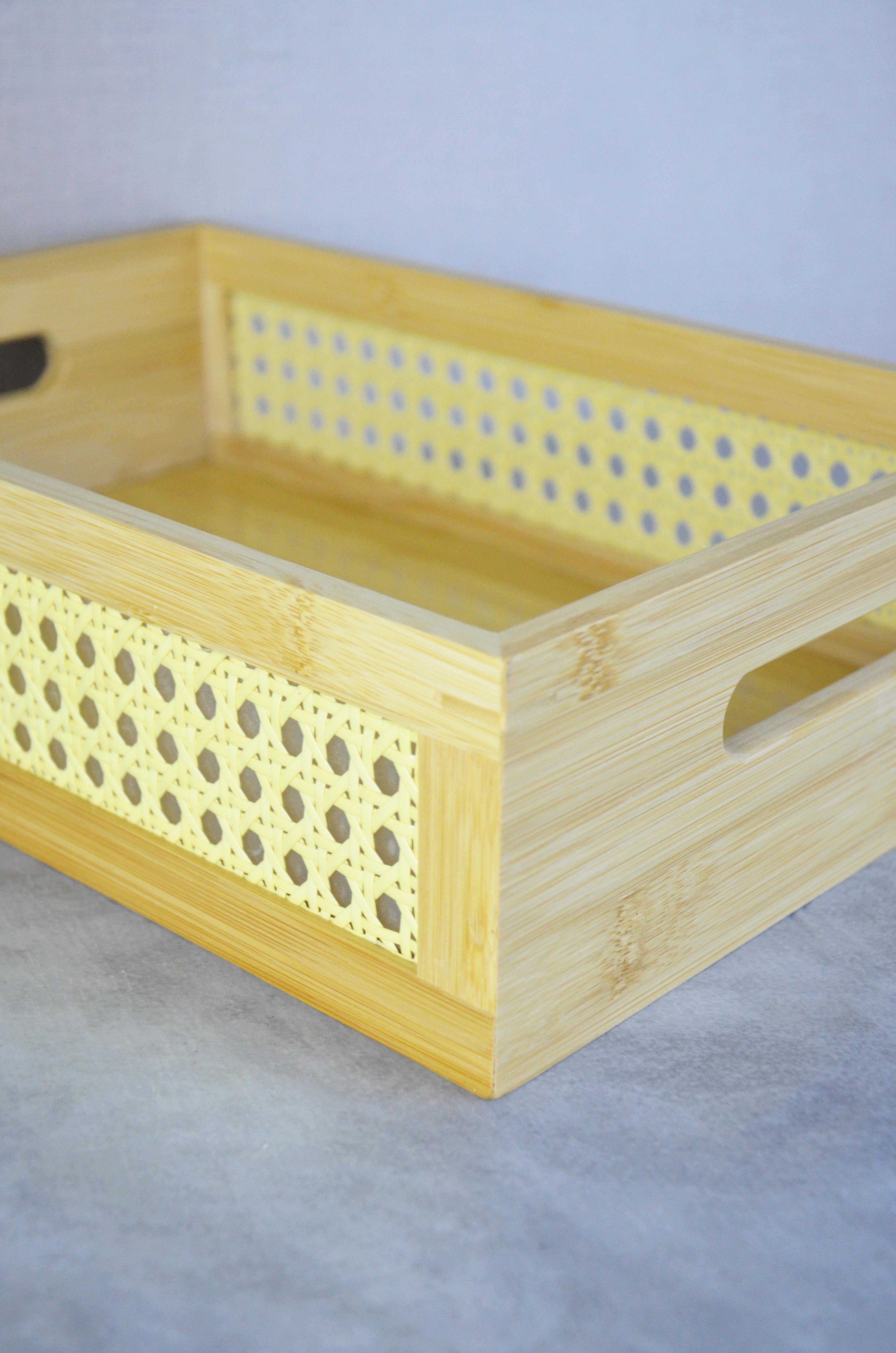 PAÇİ-BAMBU 3'LÜ DİKDÖRTGEN DEKORATİF ORGANİZER