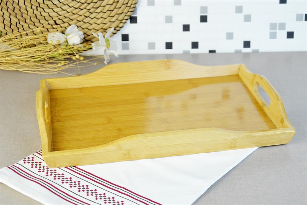 PAÇİ-BAMBU 40.5*28.5*4.5 CM DİKDÖRTGEN TEPSİ