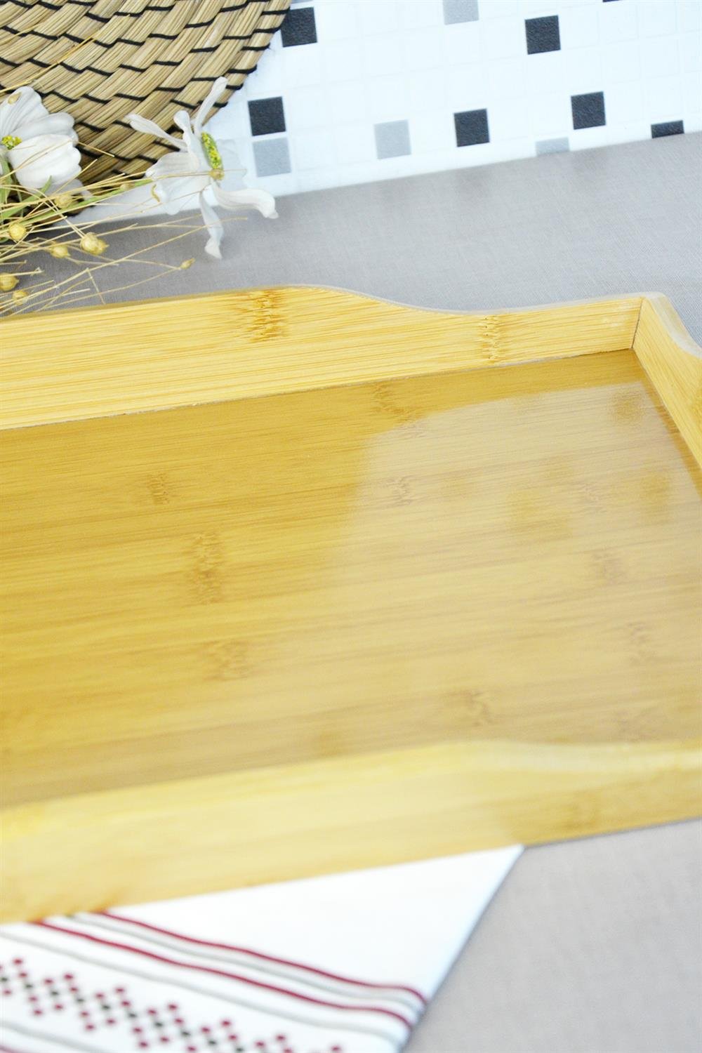 PAÇİ-BAMBU 40.5*28.5*4.5 CM DİKDÖRTGEN TEPSİ