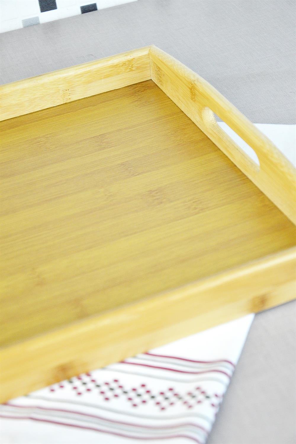 PAÇİ-BAMBU 46*33 CM DİKDÖRTGEN DERİN TEPSİ