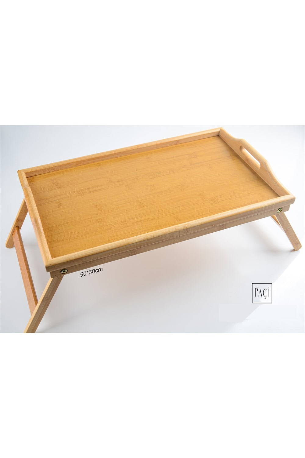 PAÇİ-BAMBU 50*30*6 DİKD.AYAKLI SUNUM TEPSİSİ