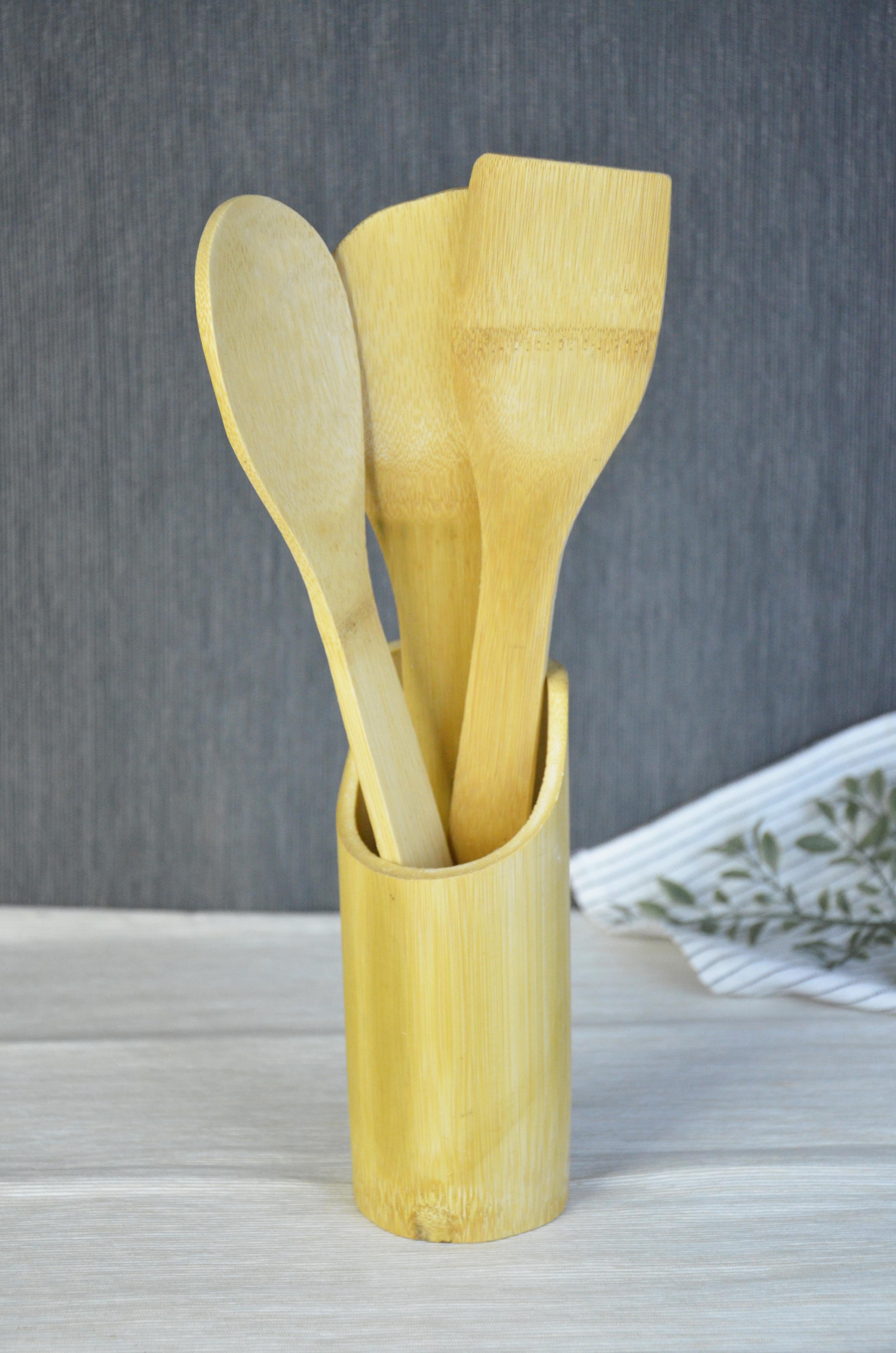 PAÇİ-BAMBU FİLELİ 4 PARÇA SERVİS SETİ