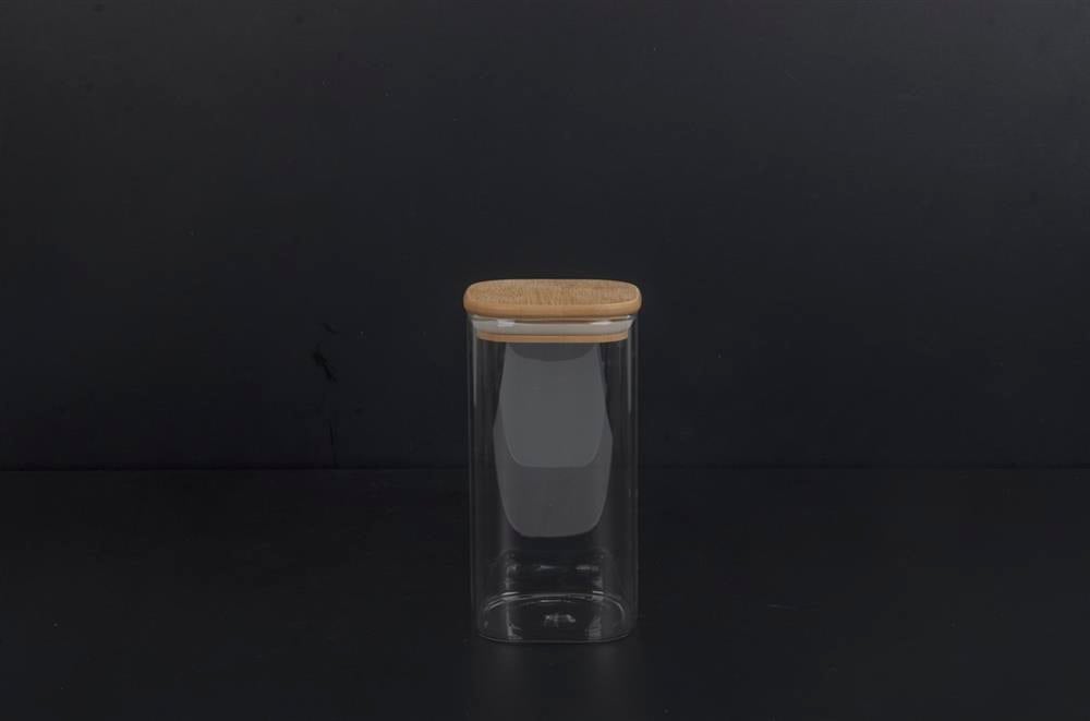 PAÇİ-BAMBU KAPAK 1000 ML KARE KAVANOZ