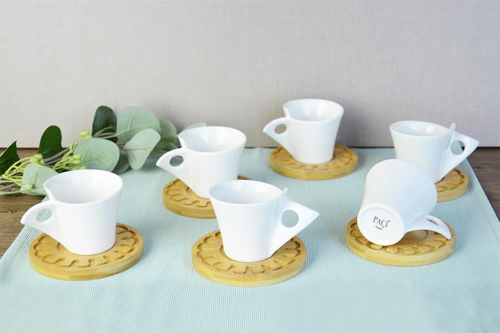 PAÇİ-BELİNA BAMBULU PORSELEN KAHVE FİNCANI