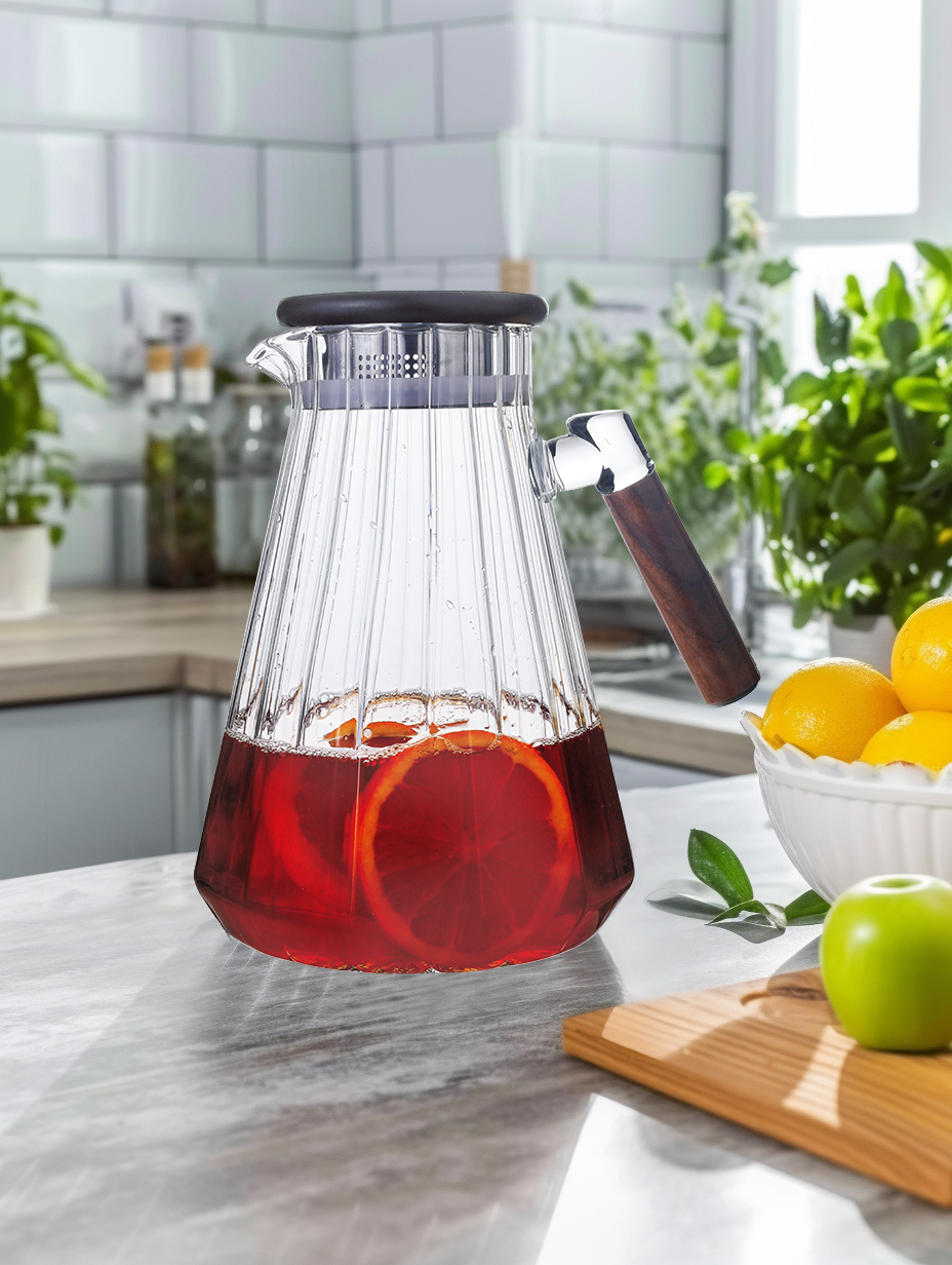 PAÇİ-BORDER 1800 ML AKASYA KAPAKLI CAM SÜRAHİ