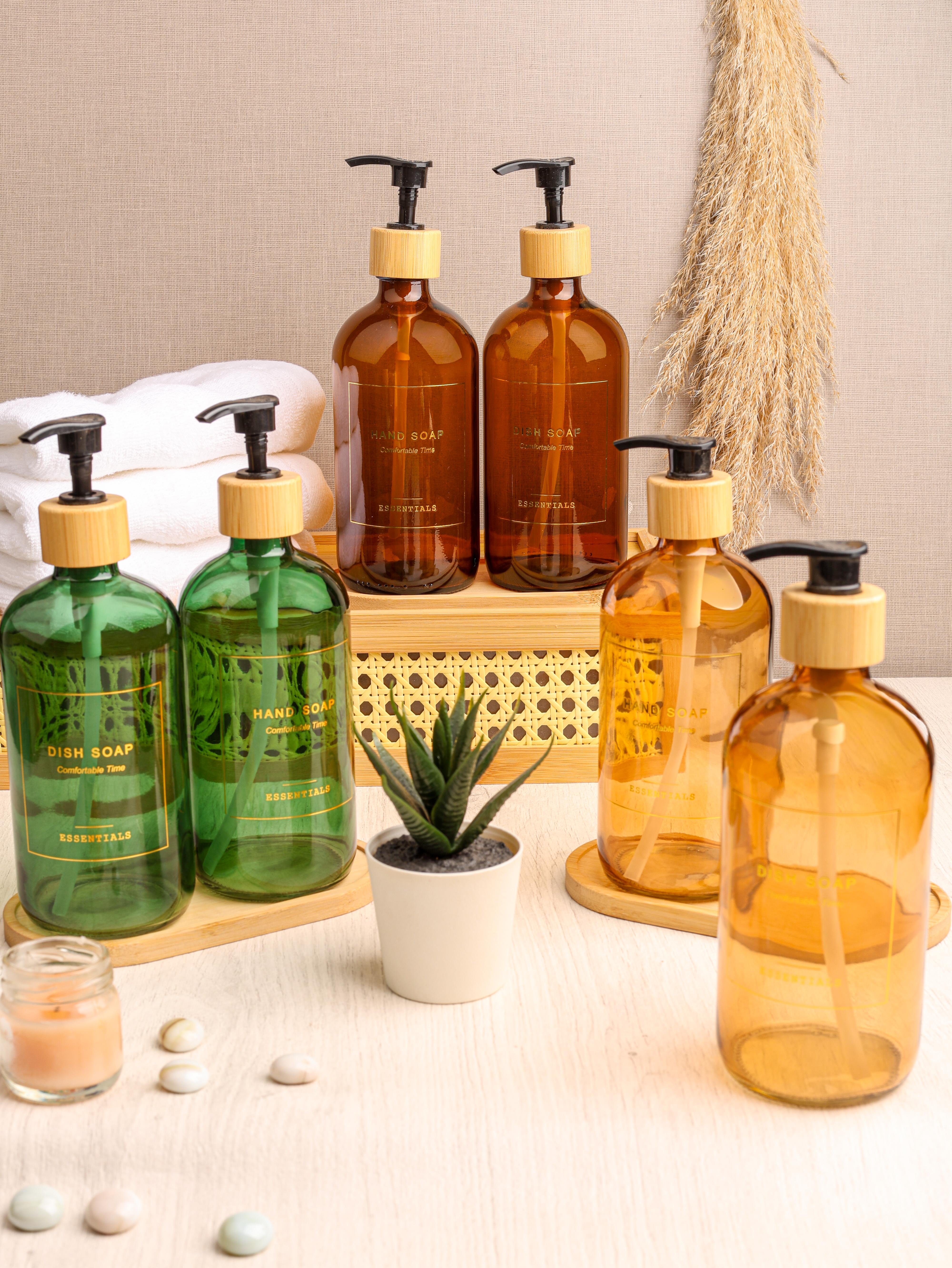 PAÇİ-CLASSY BAMBU ALTLIKLI 2'Lİ SIVI SABUNLUK