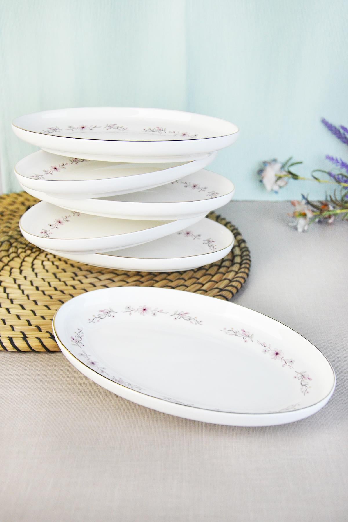 PAÇİ-CLODİA 6'LI ÇİÇEKLİ 20 CM KAYIK TABAK