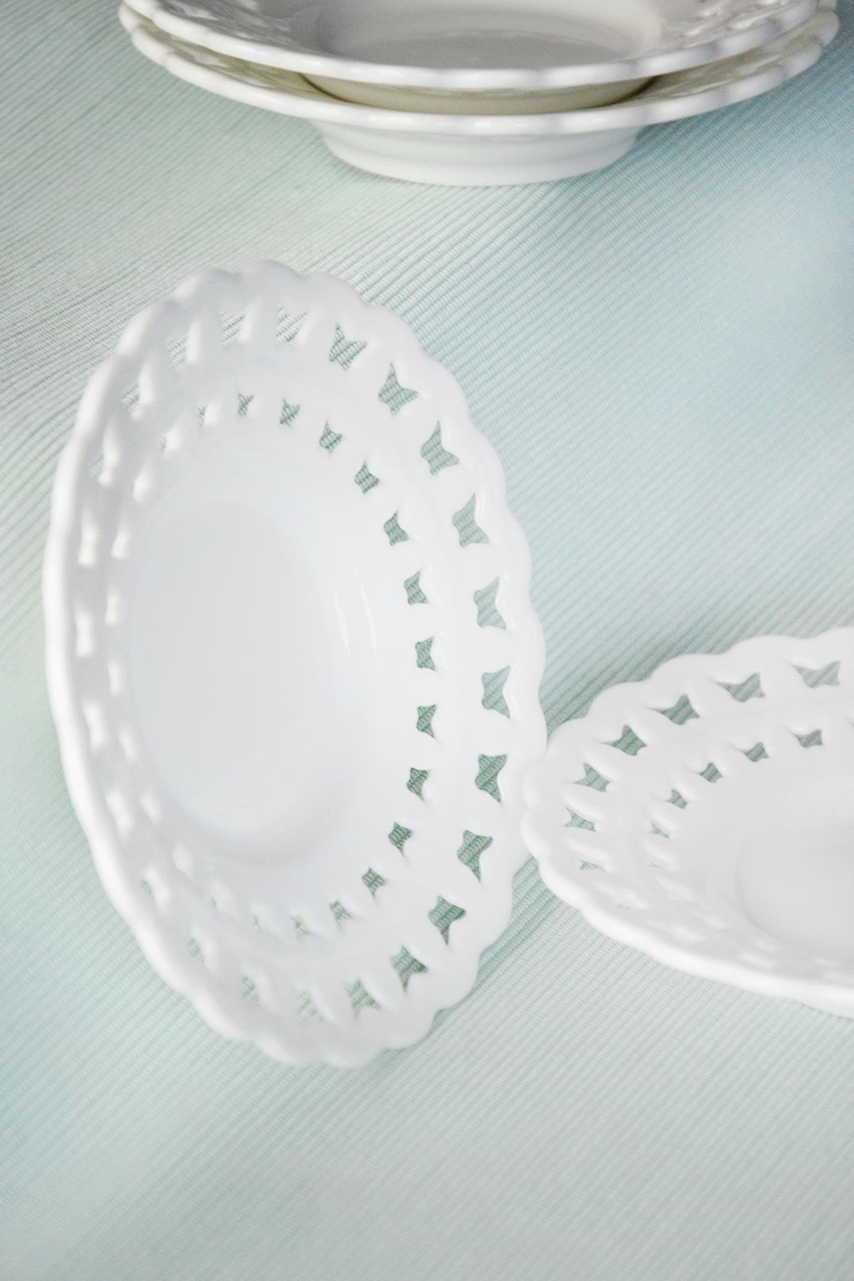 PAÇİ-DANTEL MOTİFLİ 72'Lİ ÇAY TABAĞI