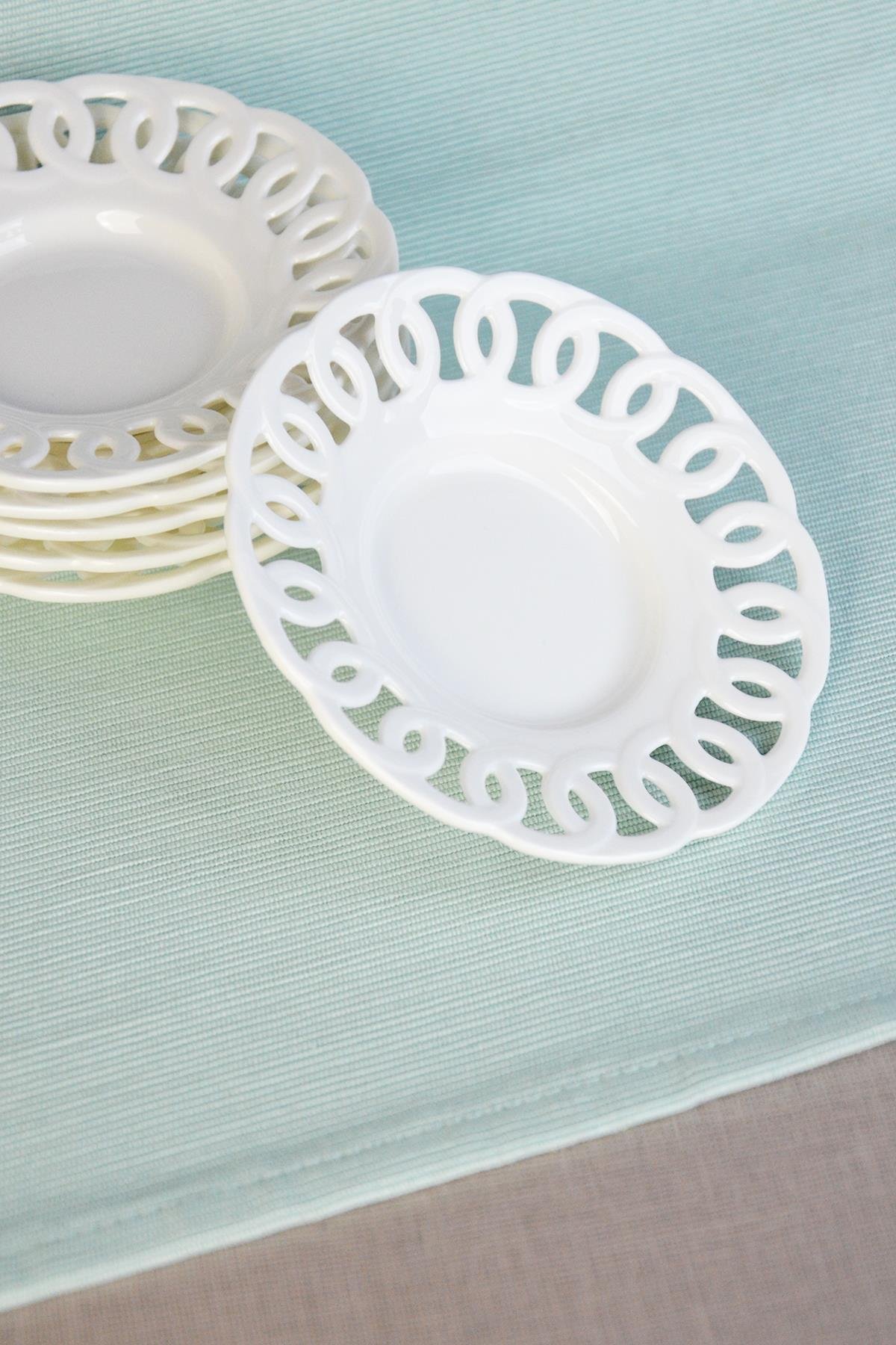 PAÇİ-DANTEL MOTİFLİ 72'Lİ ÇAY TABAĞI