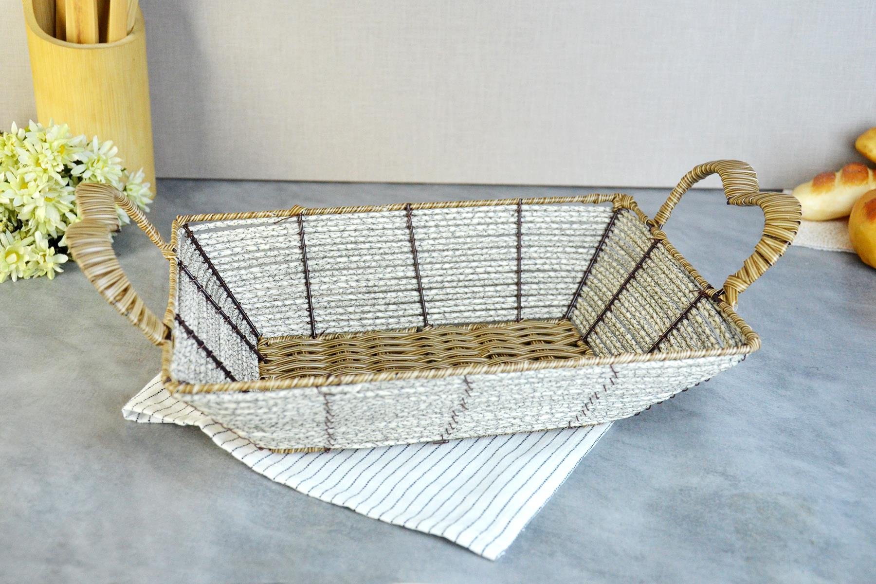 PAÇİ-DİKDÖRTGEN EKMEK SEPETİ